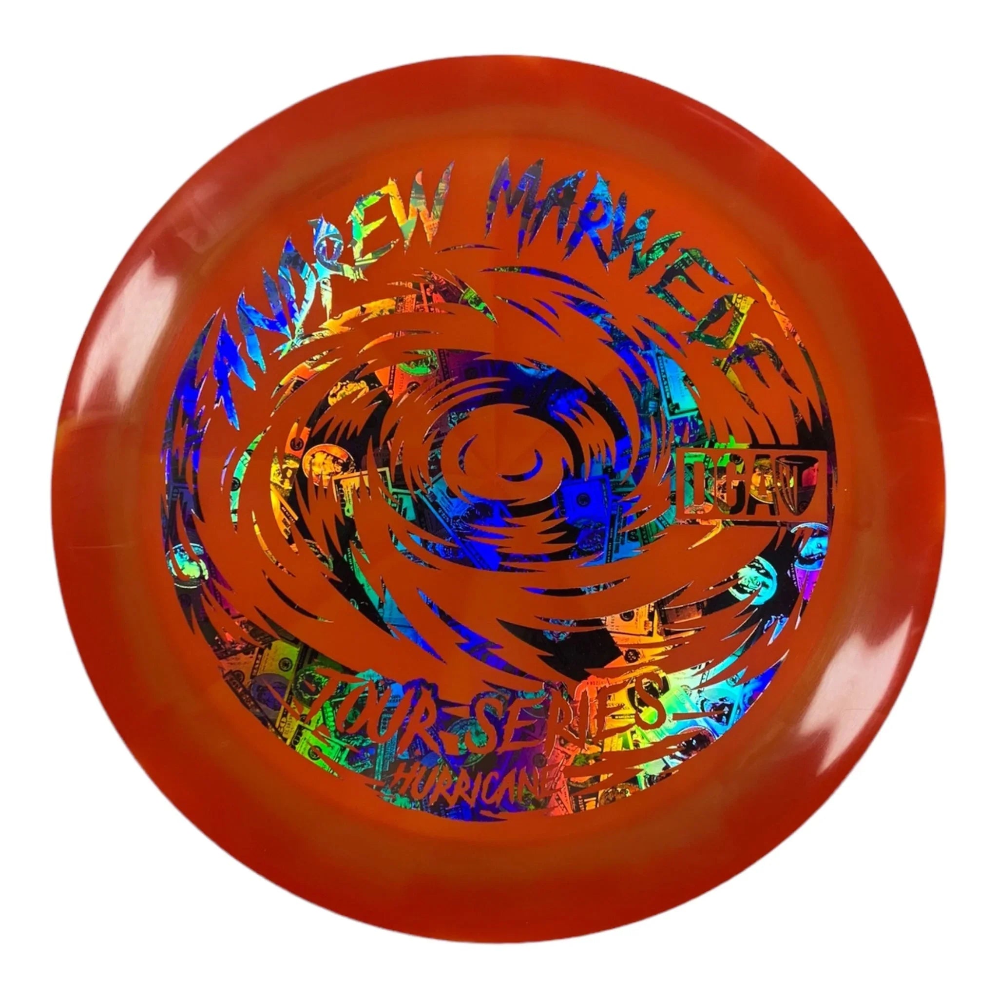 Disc Golf Association Hurricane | Swirl | Orange/Money 174g (Andrew Marwede) Disc Golf