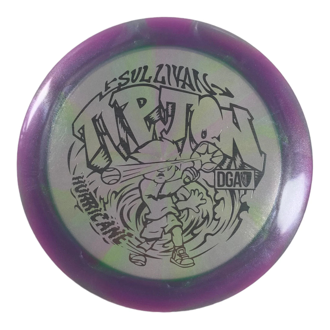 Disc Golf Association Hurricane | Swirl | Purple/Silver 173g (Sullivan Tipton) Disc Golf