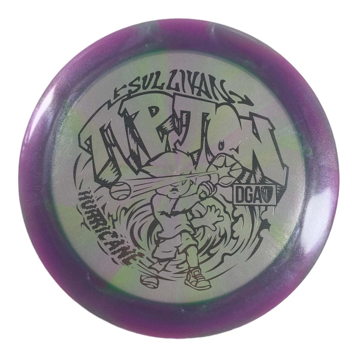 Disc Golf Association Hurricane | Swirl | Purple/Silver 173g (Sullivan Tipton) Disc Golf