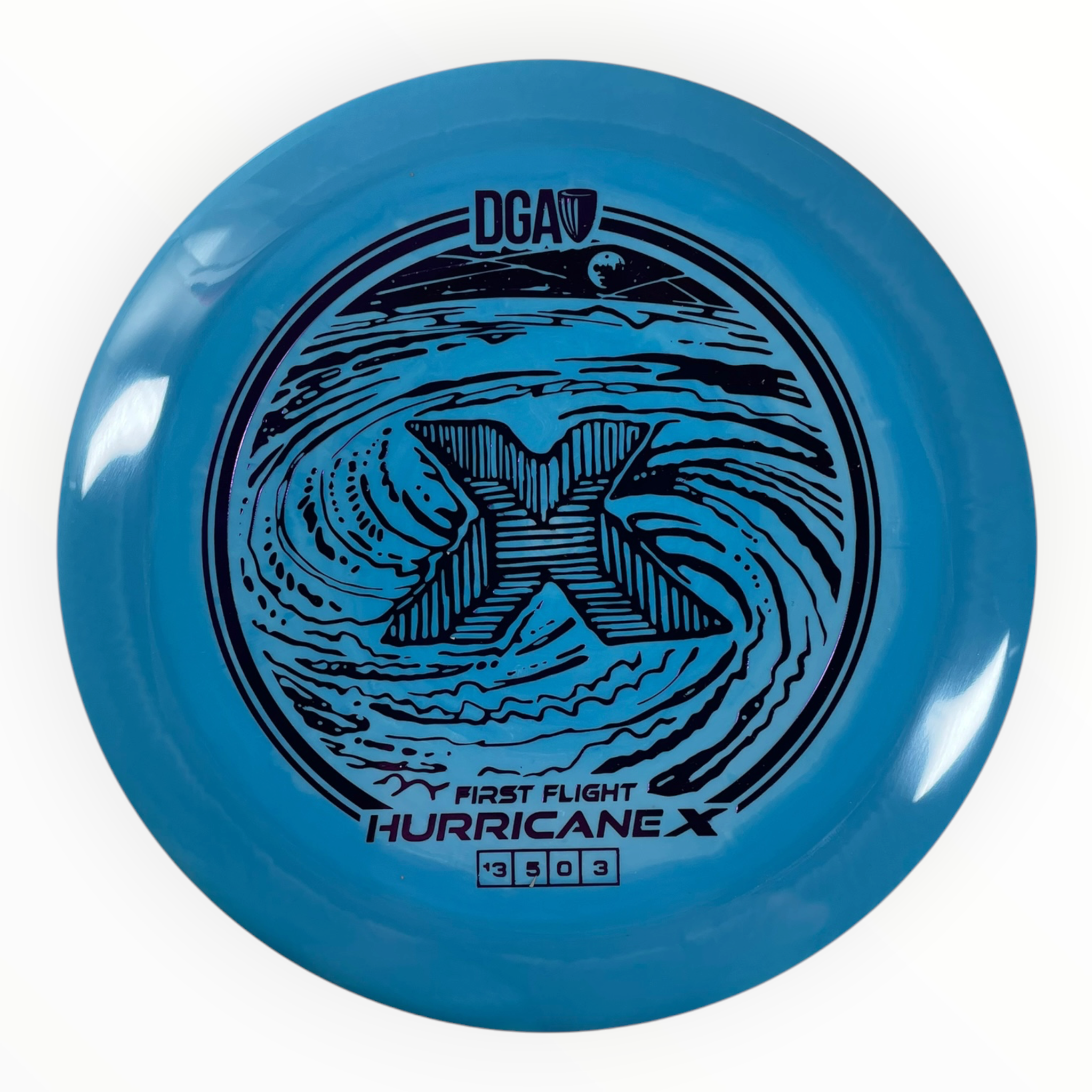 Disc Golf Association Hurricane X | LE Swirl | Blue/Purple 170g Disc Golf
