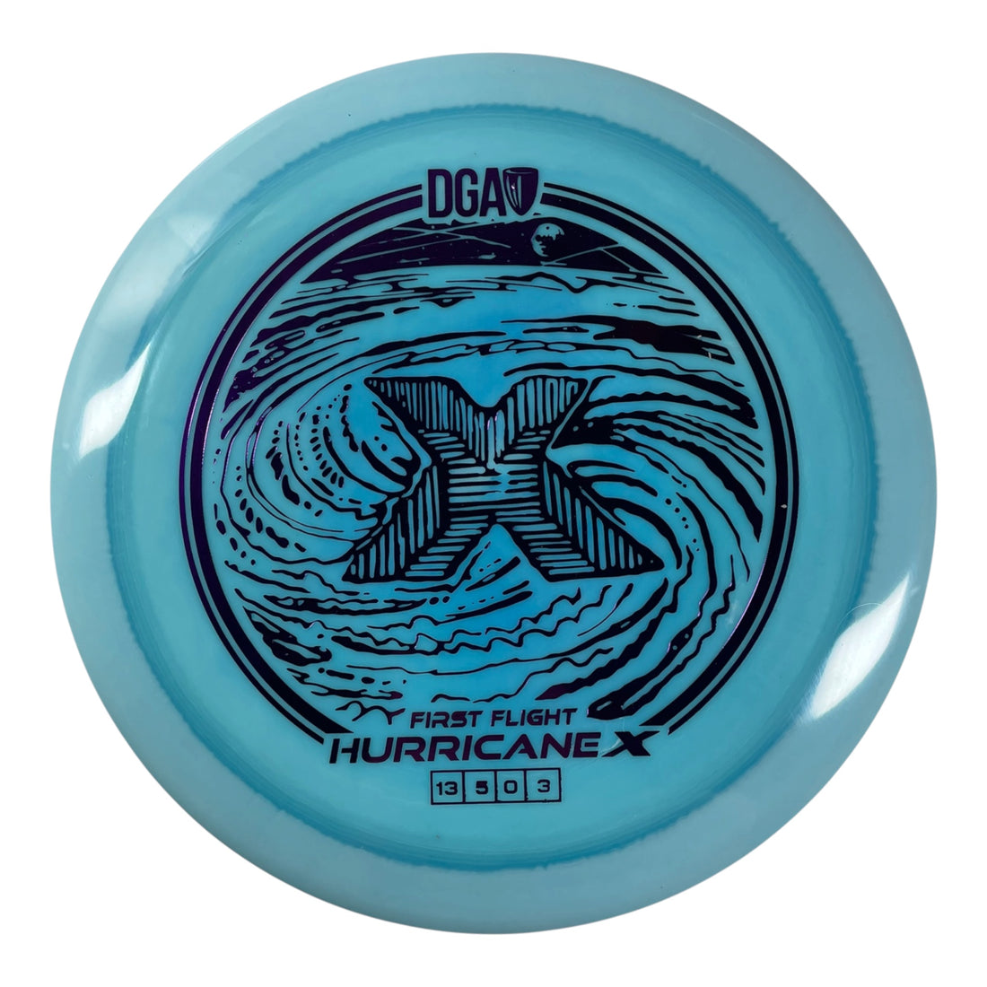 Disc Golf Association Hurricane X | LE Swirl | Blue/Purple 174g Disc Golf