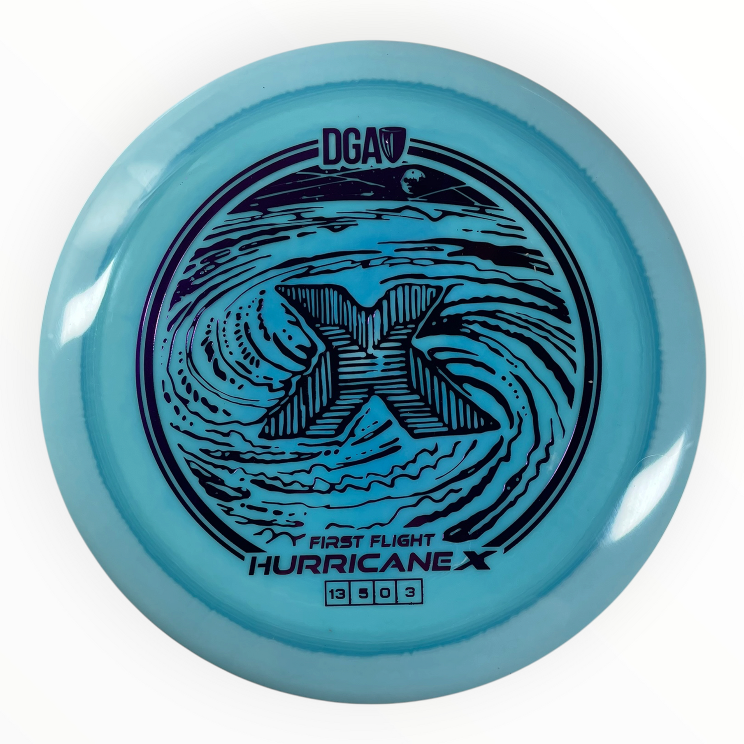 Disc Golf Association Hurricane X | LE Swirl | Blue/Purple 174g Disc Golf