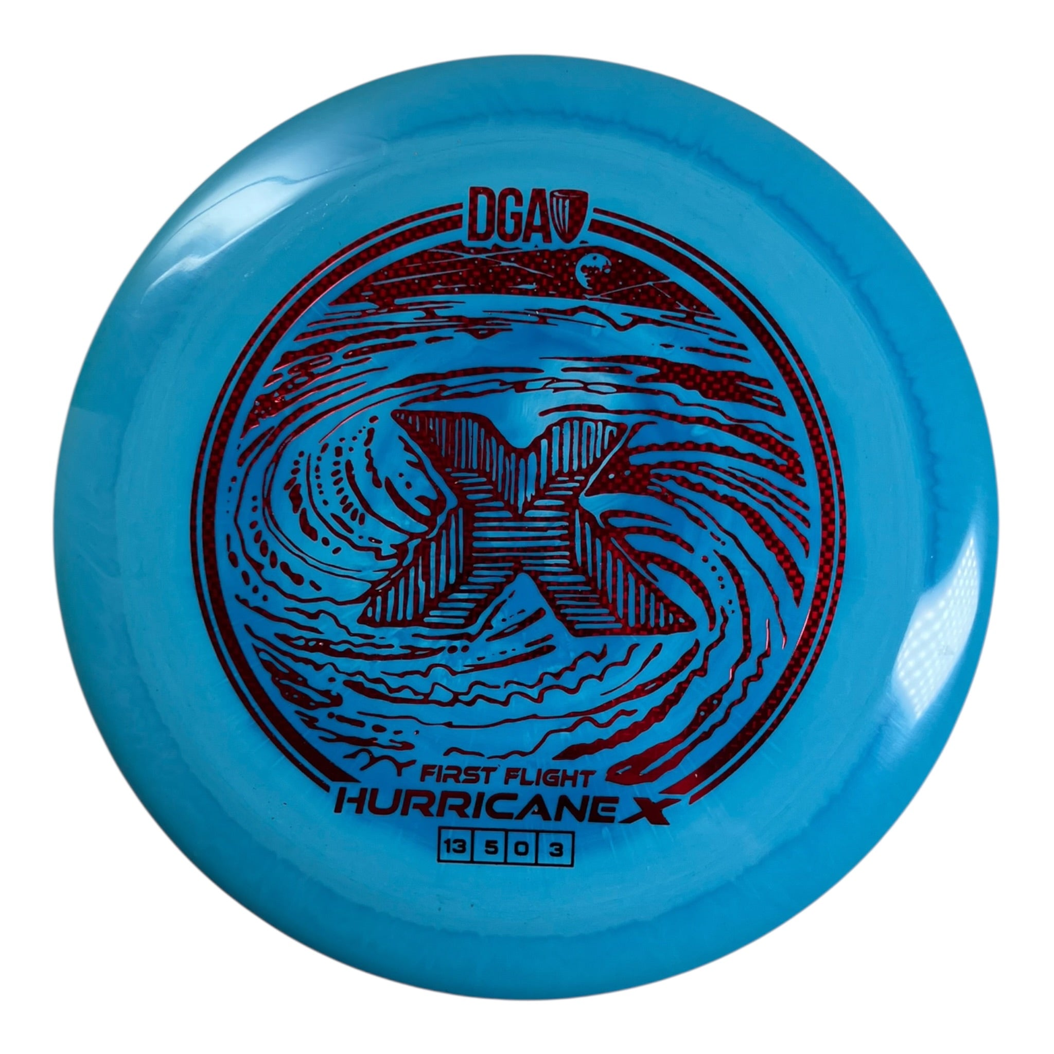 Disc Golf Association Hurricane X | LE Swirl | Blue/Red 172g (First Flight) Disc Golf