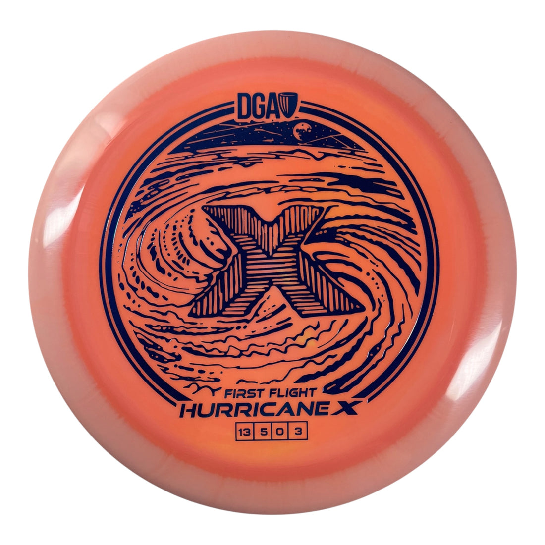 Disc Golf Association Hurricane X | LE Swirl | Orange/Blue 173g Disc Golf