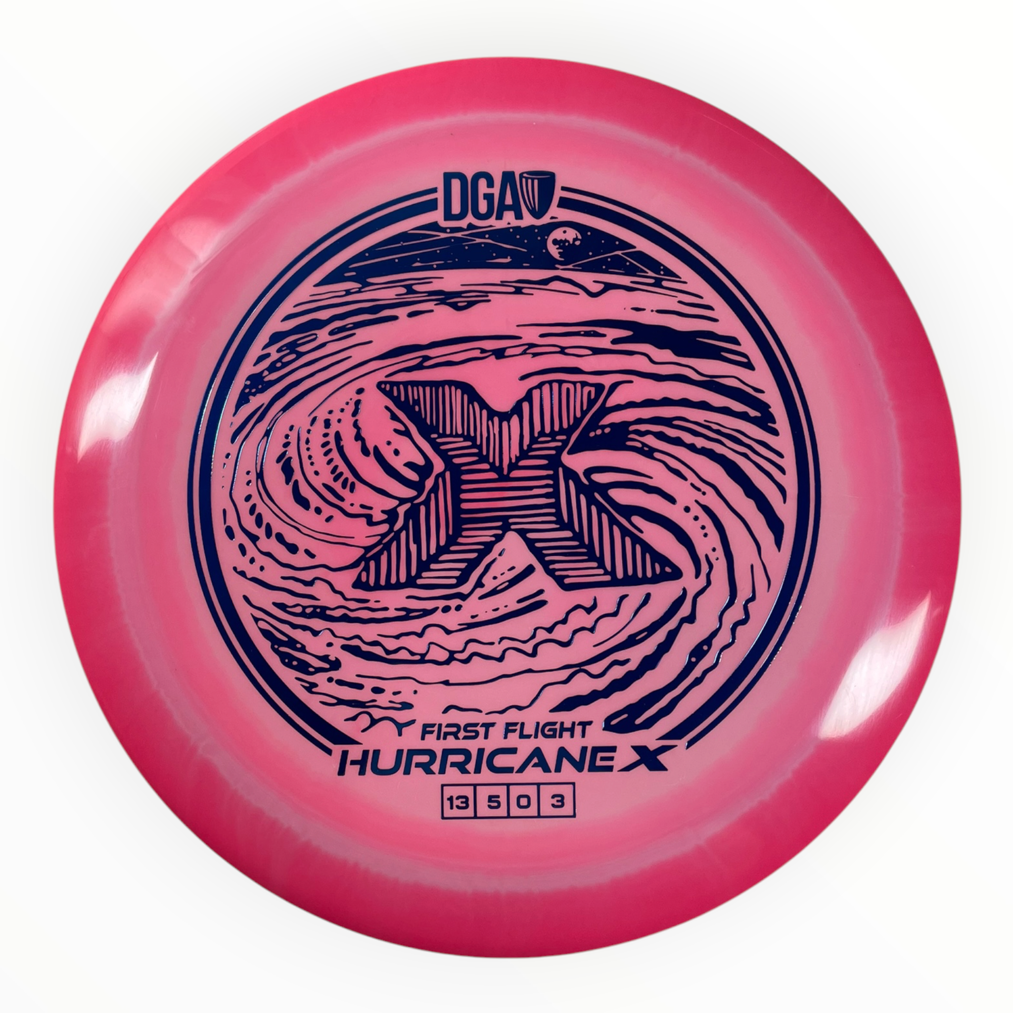 Disc Golf Association Hurricane X | LE Swirl | Pink/Blue 173g Disc Golf