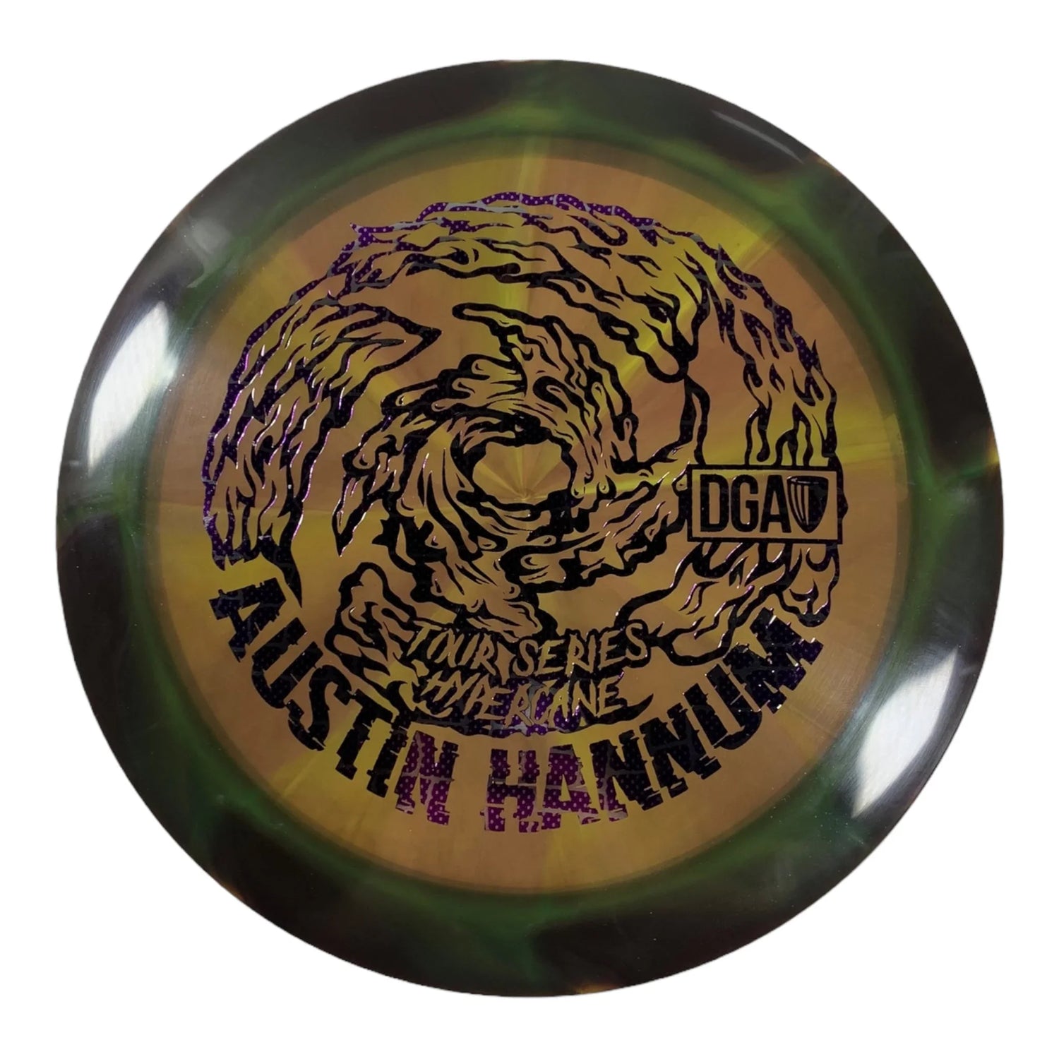 Disc Golf Association Hypercane | Swirl | Green/Purple 174g (Austin Hannum) Disc Golf