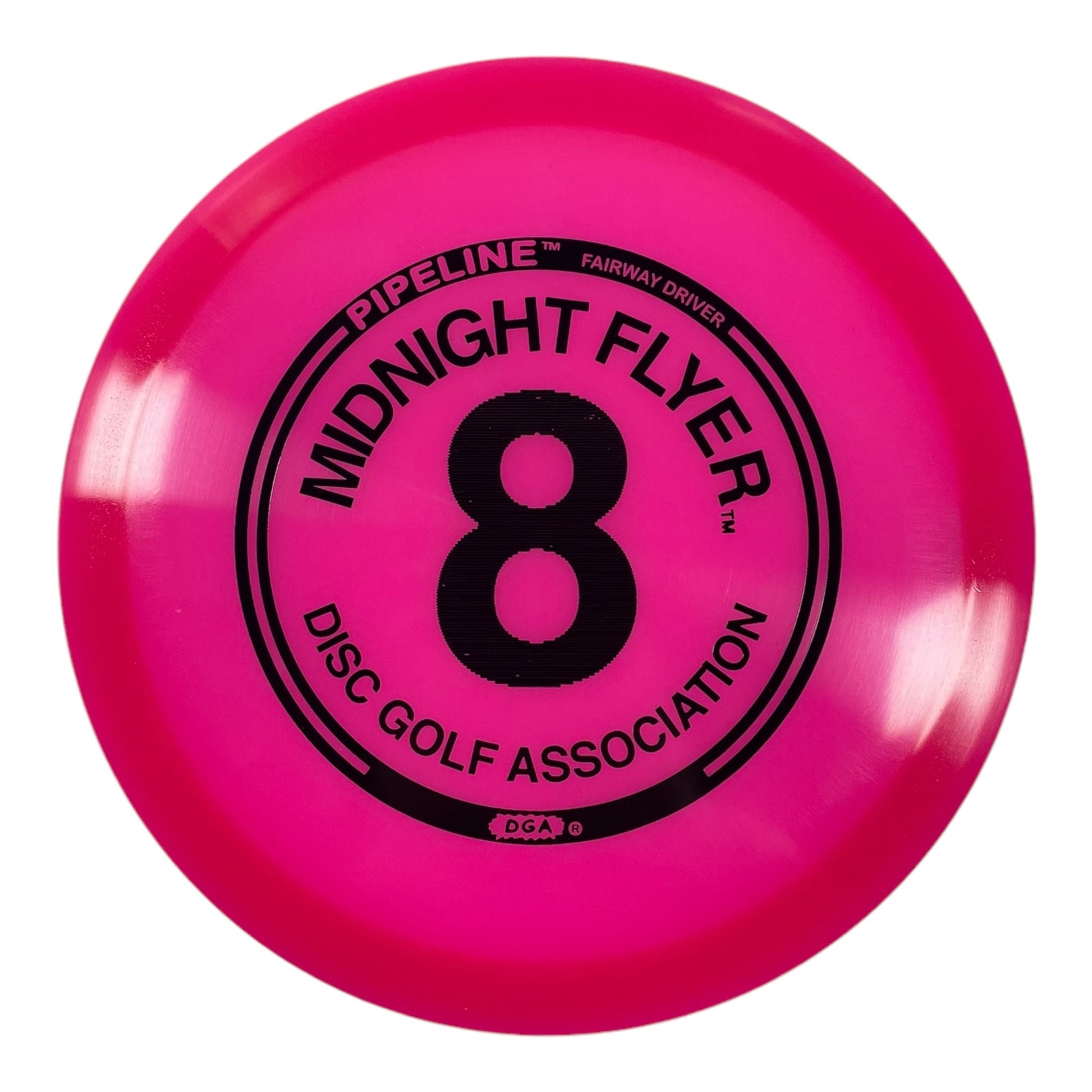 Disc Golf Association Pipeline | Glow | Pink/Black 159g (Midnight Flyer) Disc Golf