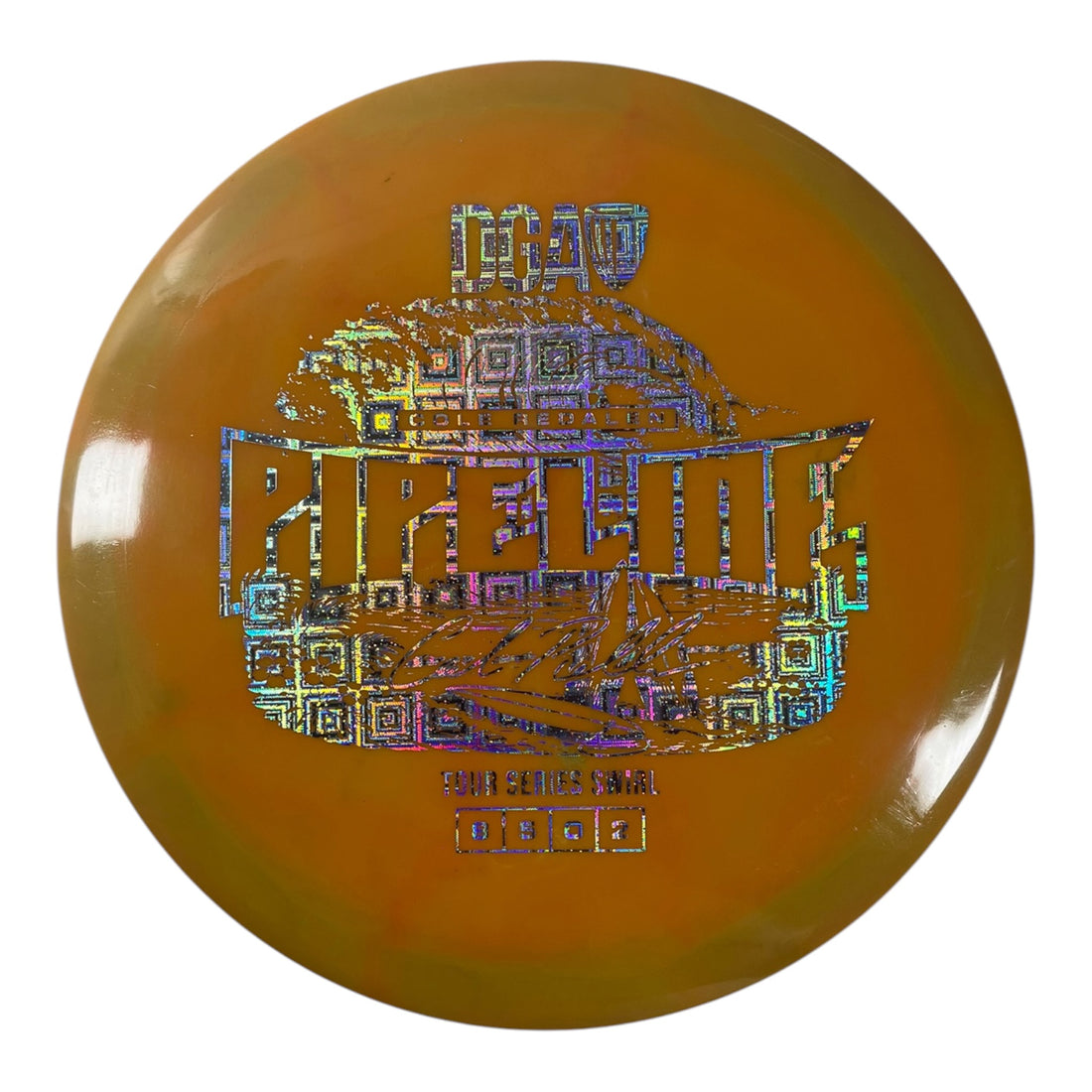 Disc Golf Association Pipeline | Tour Series Swirl | Orange/Holo 174g (Cole Redalen) Disc Golf