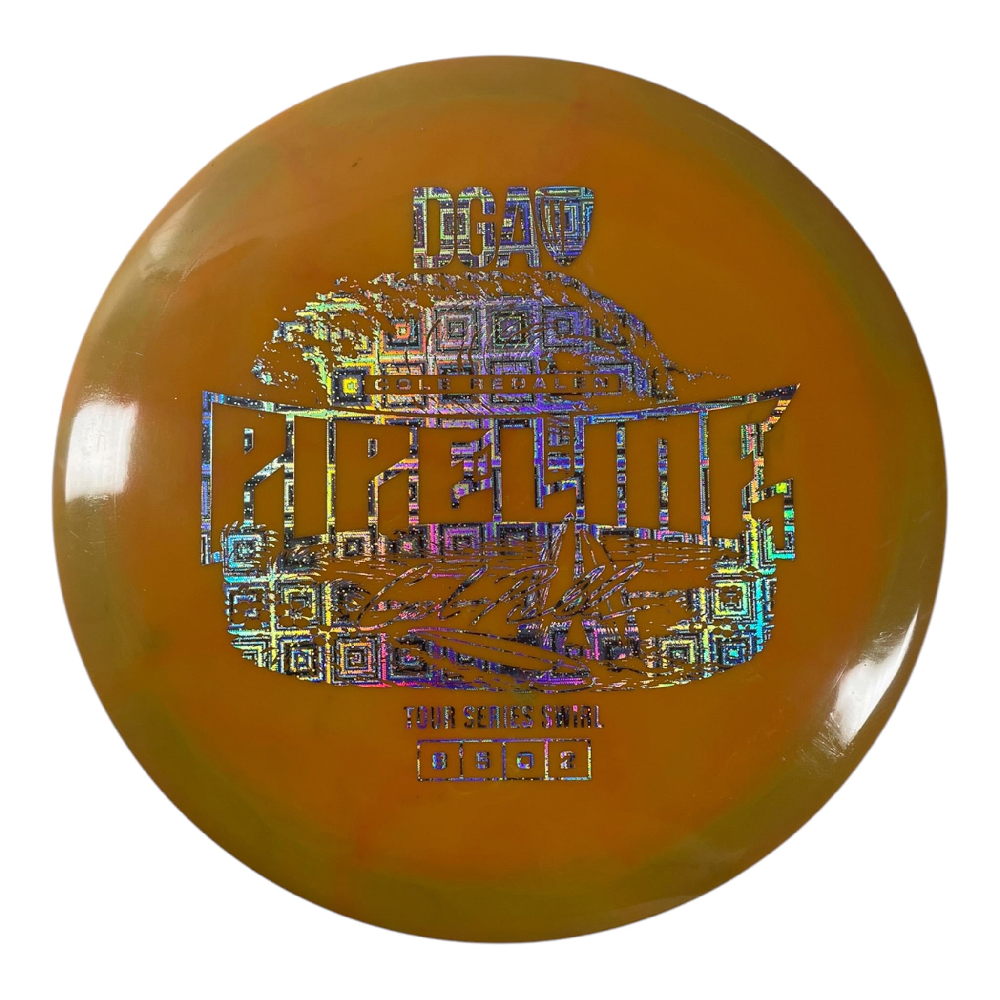 Disc Golf Association Pipeline | Tour Series Swirl | Orange/Holo 174g (Cole Redalen) Disc Golf