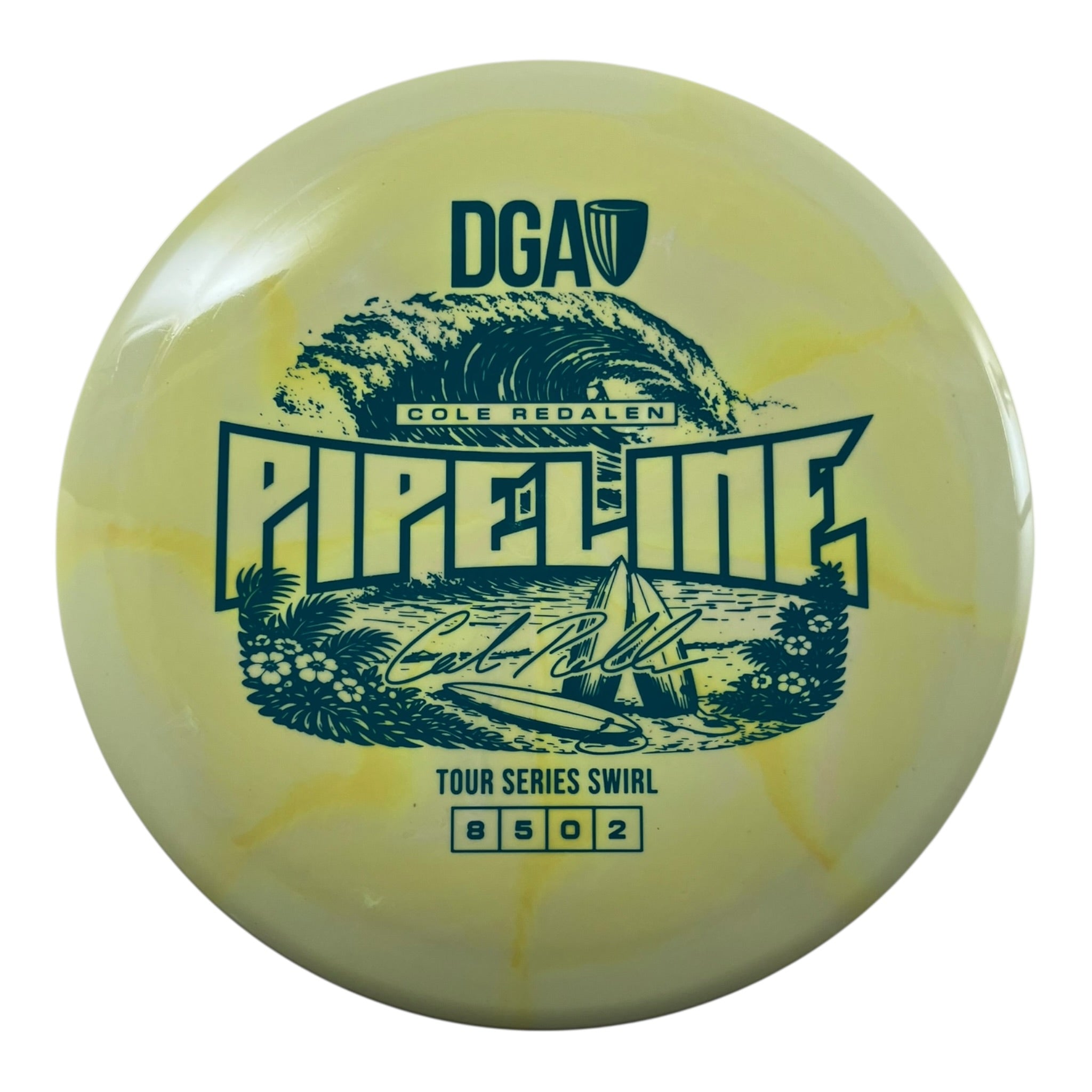 Disc Golf Association Pipeline | Tour Series Swirl | Yellow/Blue 174g (Cole Redalen) Disc Golf
