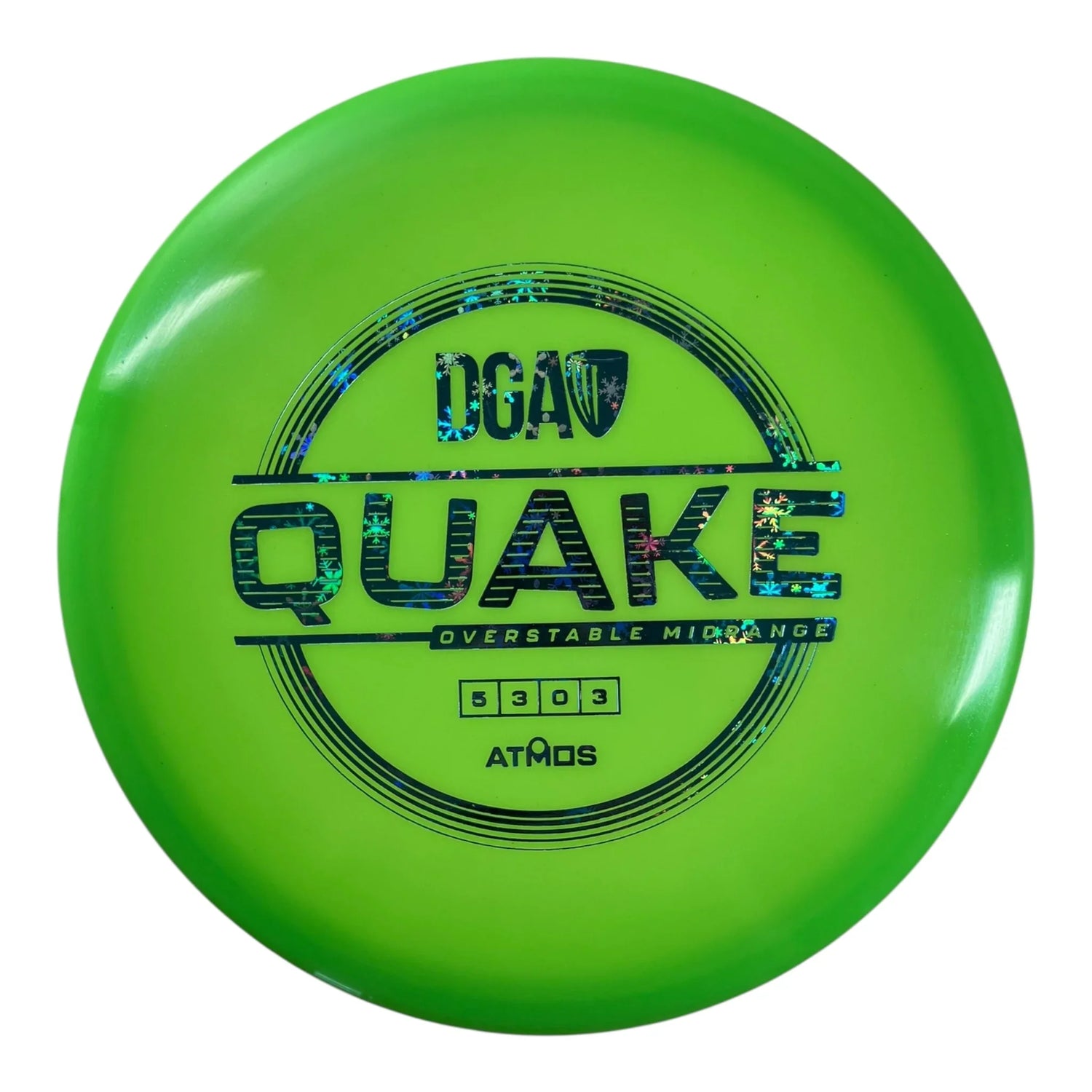 Disc Golf Association Quake | Atmos | Green/Snowflakes 174g Disc Golf