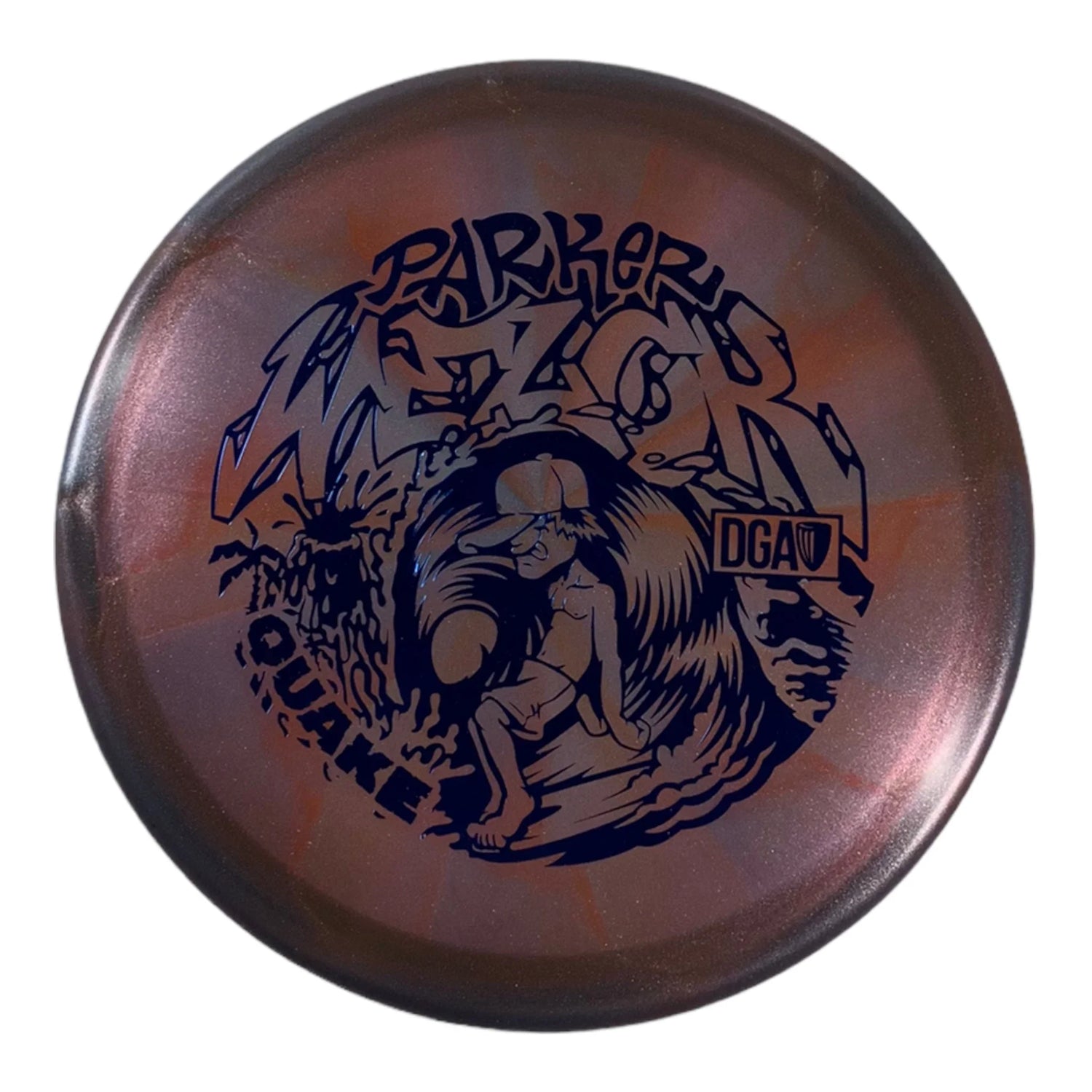 Disc Golf Association Quake | Swirl | Grey/Blue 177g (Parker Welck) Disc Golf