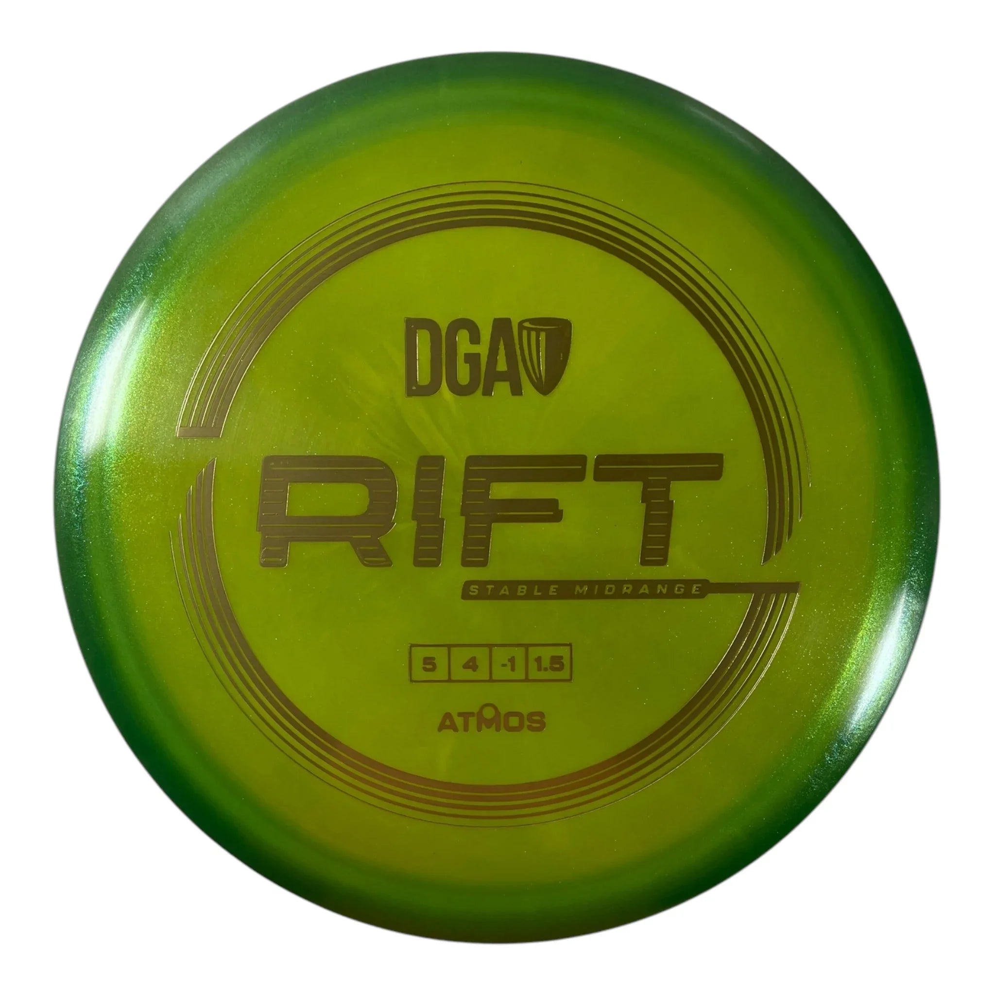 Disc Golf Association Rift | Atmos | Green/Gold 179g Disc Golf
