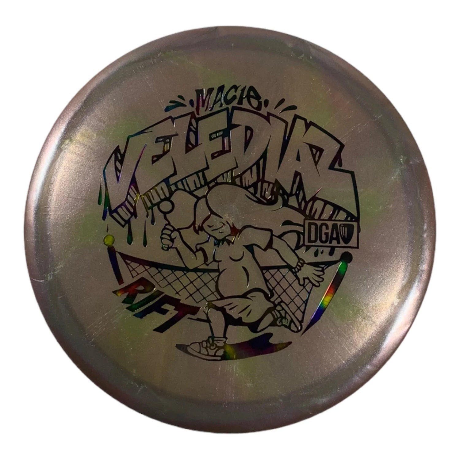 Disc Golf Association Rift | Swirl | Grey/Rainbow 173g (Macie Velediaz) Disc Golf