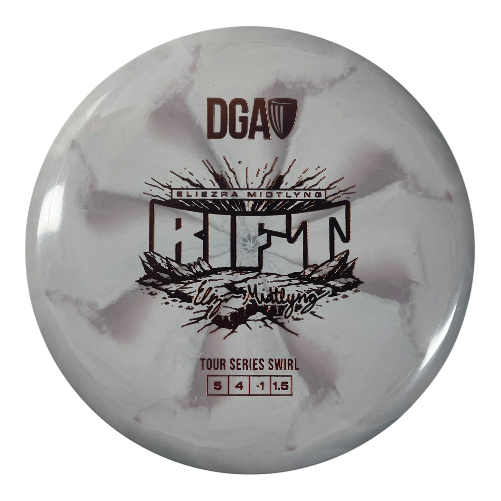 Disc Golf Association Rift | Tour Series Swirl | Tan/Orange 175g (Eliezra Midtlyng) Disc Golf