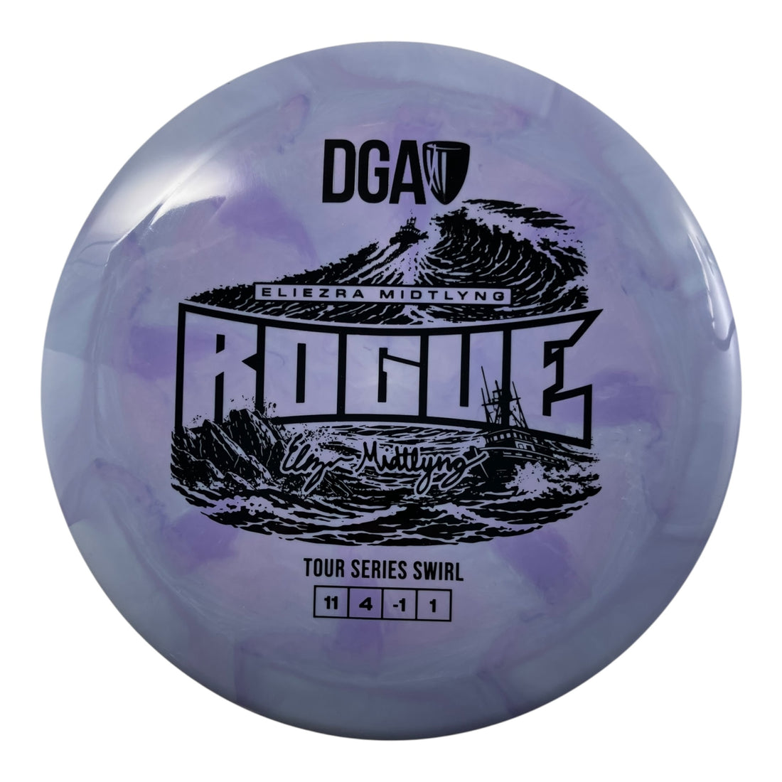Disc Golf Association Rogue | Tour Series Swirl | Blue/Black 175g (Eliezra Midtlyng) Disc Golf