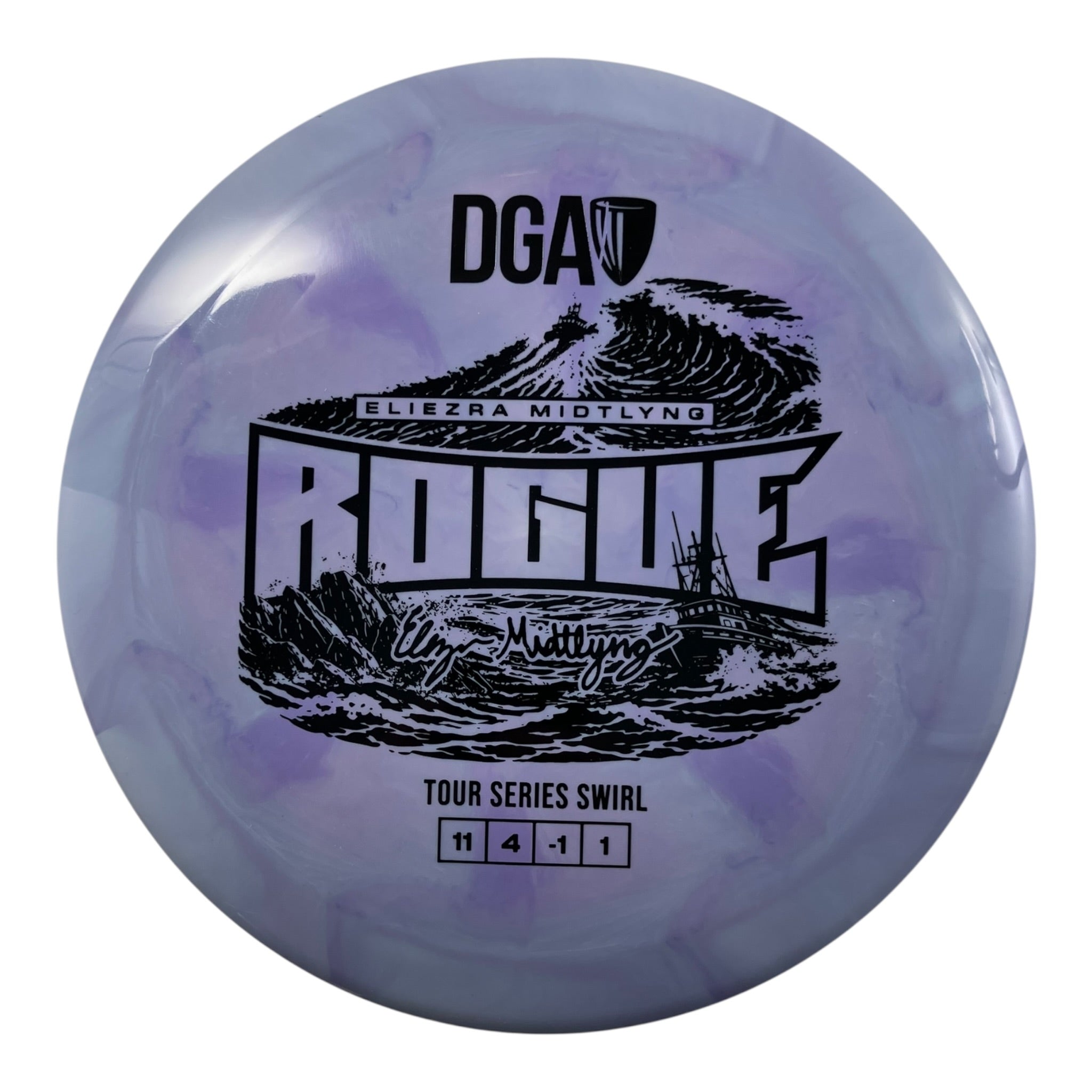 Disc Golf Association Rogue | Tour Series Swirl | Blue/Black 175g (Eliezra Midtlyng) Disc Golf