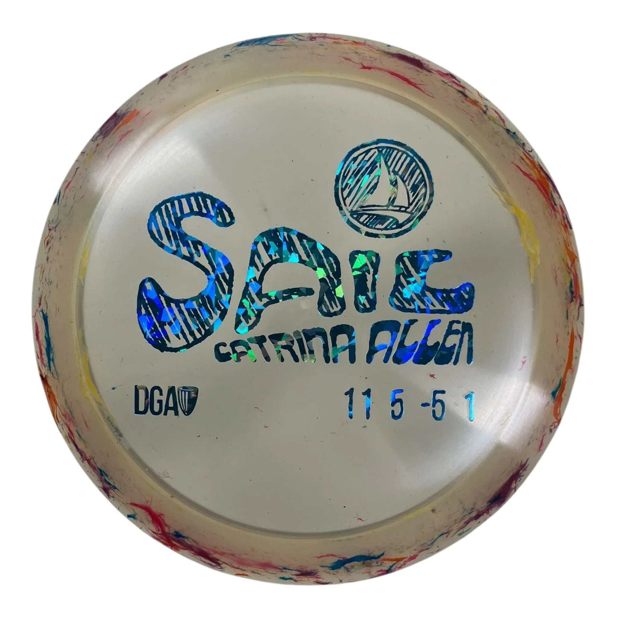 Disc Golf Association Sail | Granite | Clear/Blue 174g (Catrina Allen) Disc Golf