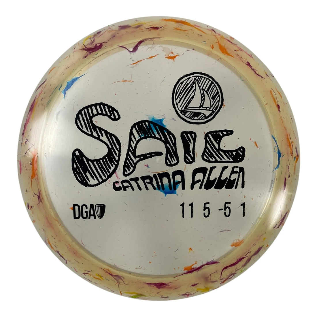 Disc Golf Association Sail | Granite | Orange/Black 170g (Catrina Allen) Disc Golf