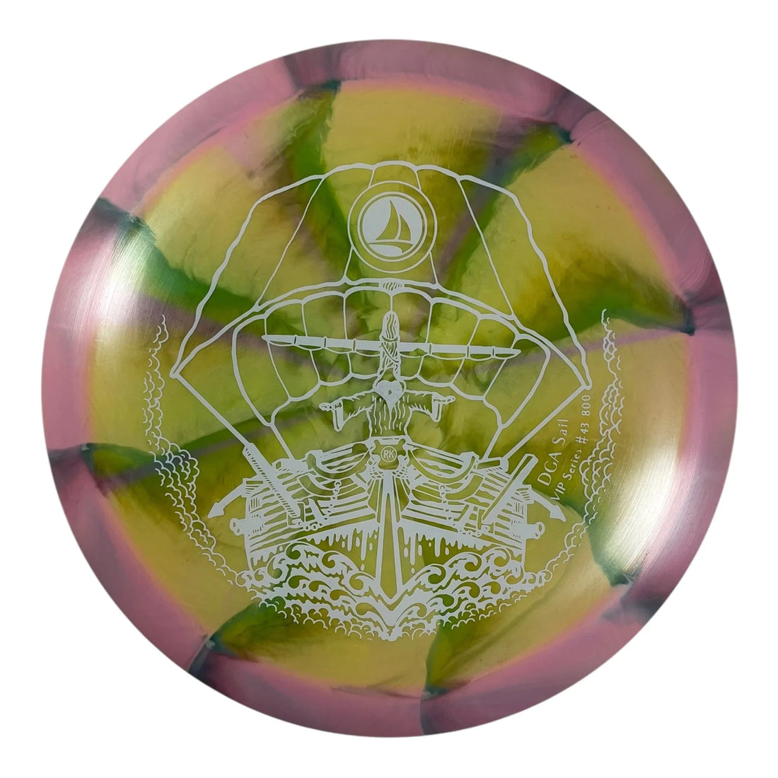 Disc Golf Association Sail | PL Swirl | Green/White 172g (VIP Series 