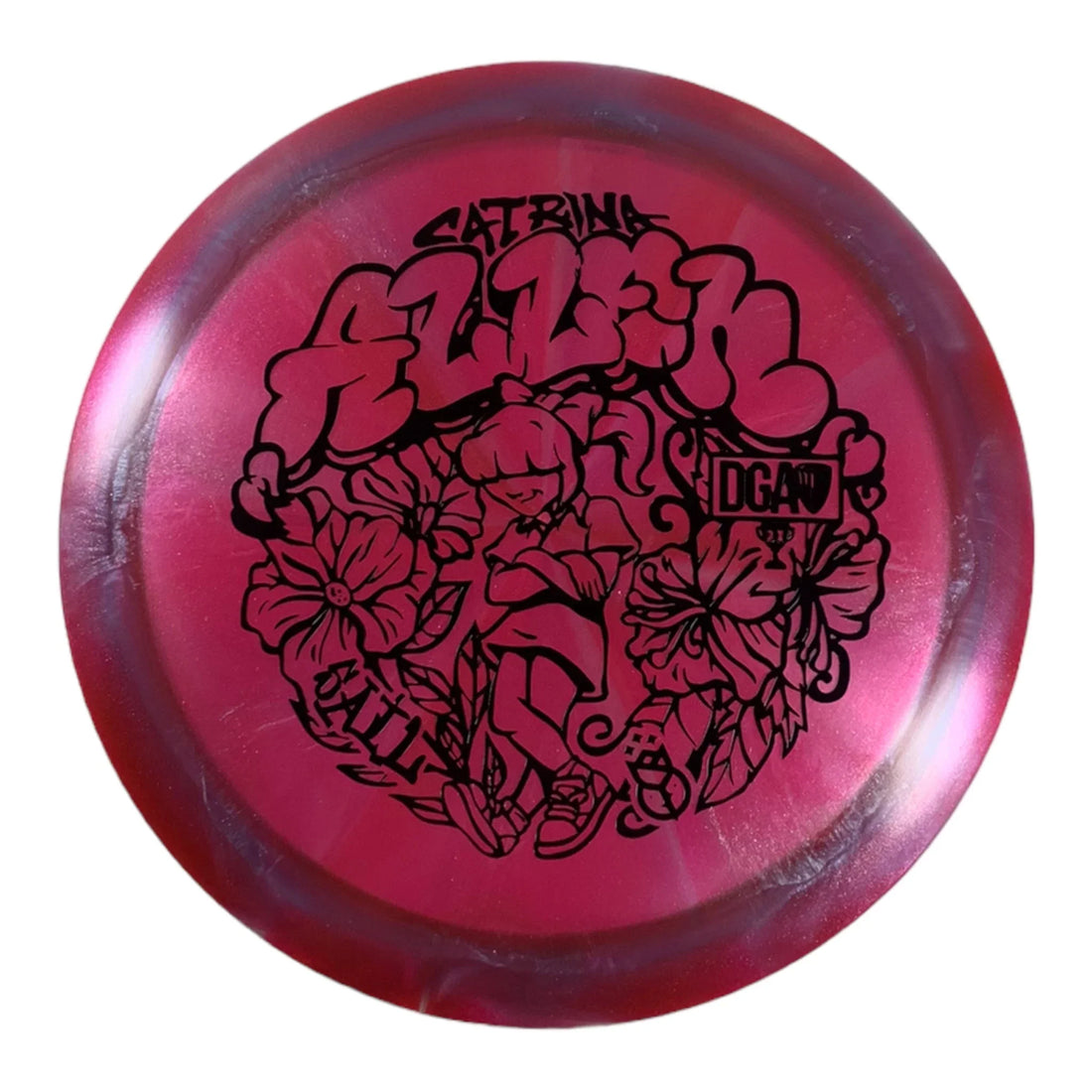 Disc Golf Association Sail | Swirl | Pink/Black 173g (Catrina Allen) Disc Golf