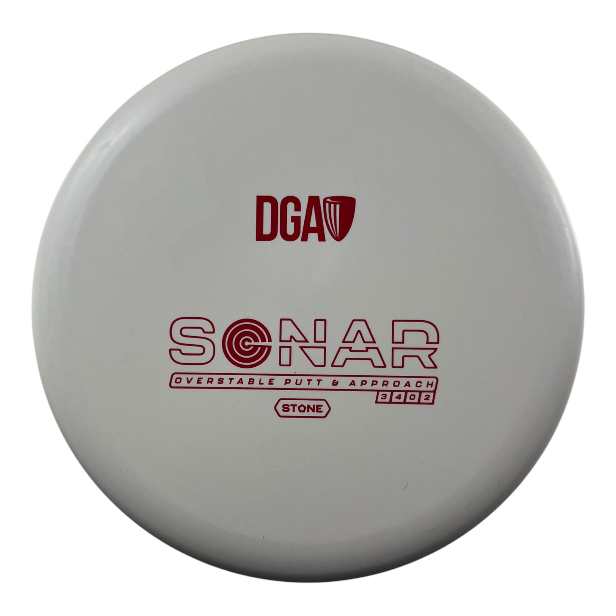 Disc Golf Association Sonar | Stone | White/Red 175g Disc Golf