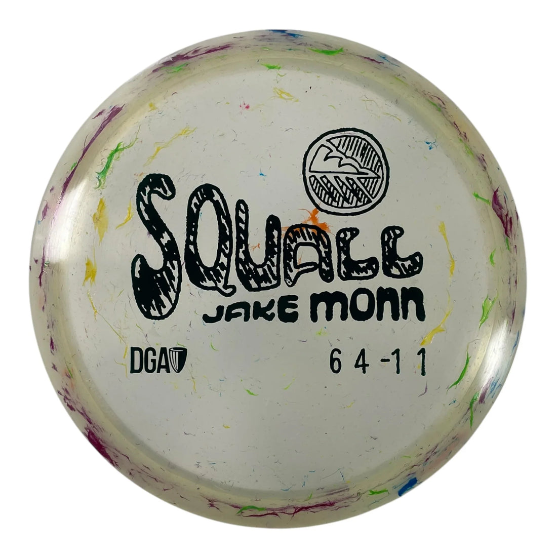 Disc Golf Association Squall | Granite | Clear/Green 175g Disc Golf