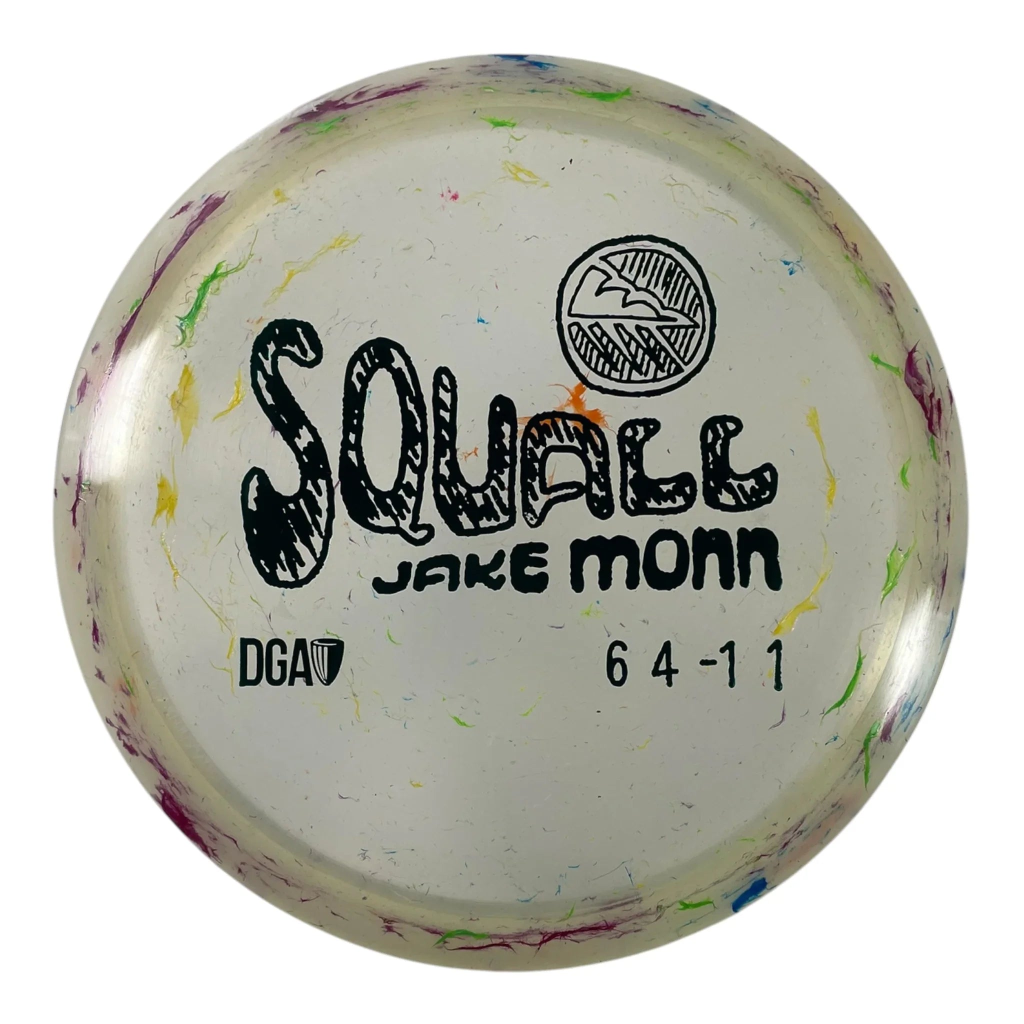Disc Golf Association Squall | Granite | Clear/Green 175g Disc Golf