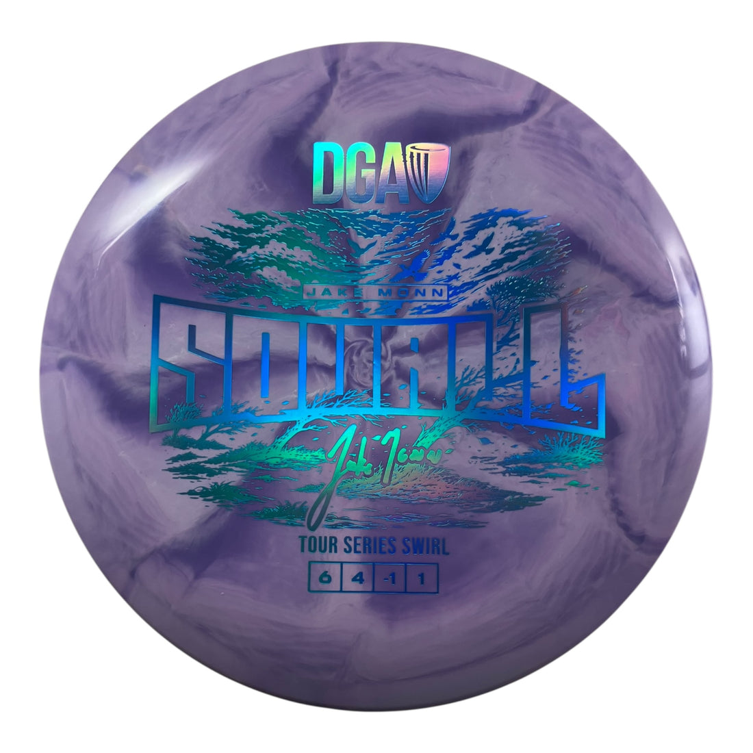 Disc Golf Association Squall | Tour Series Swirl | Purple/Blue 174g (Jake Monn) Disc Golf