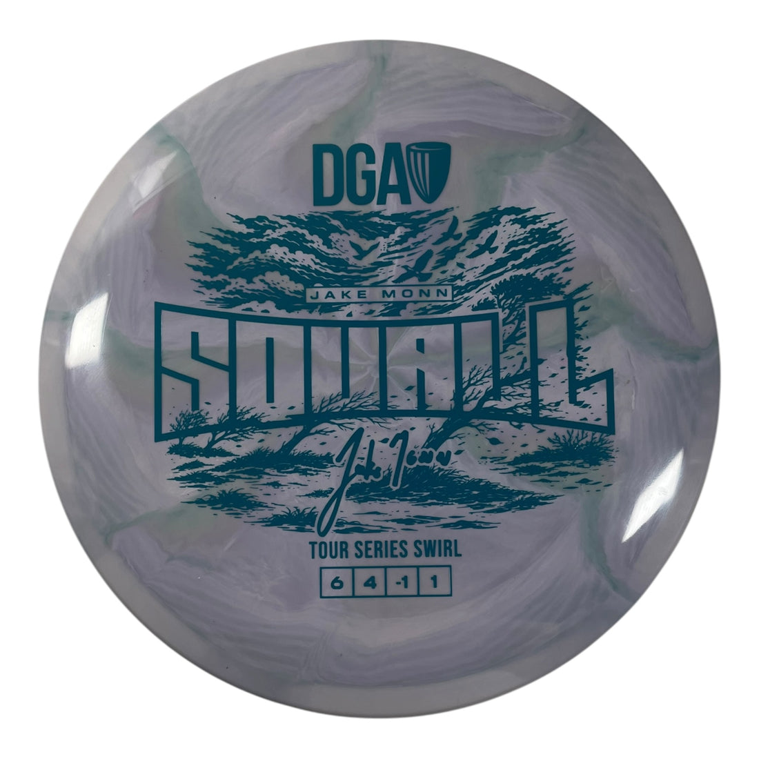 Disc Golf Association Squall | Tour Series Swirl | Purple/Blue 177g (Jake Monn) Disc Golf