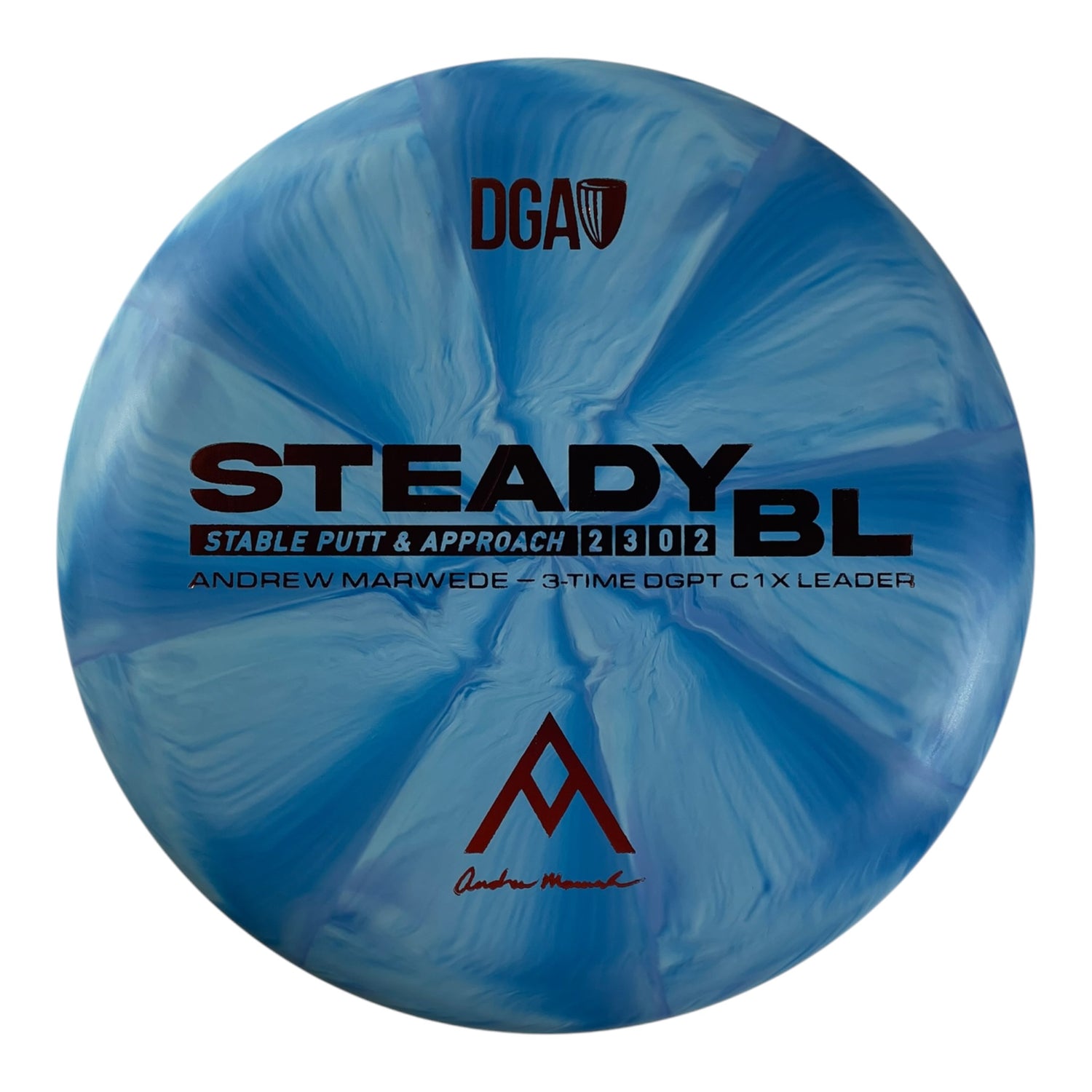 Disc Golf Association Steady BL | Stone Swirl | Blue/Orange 173g (Andrew Marwede) Disc Golf