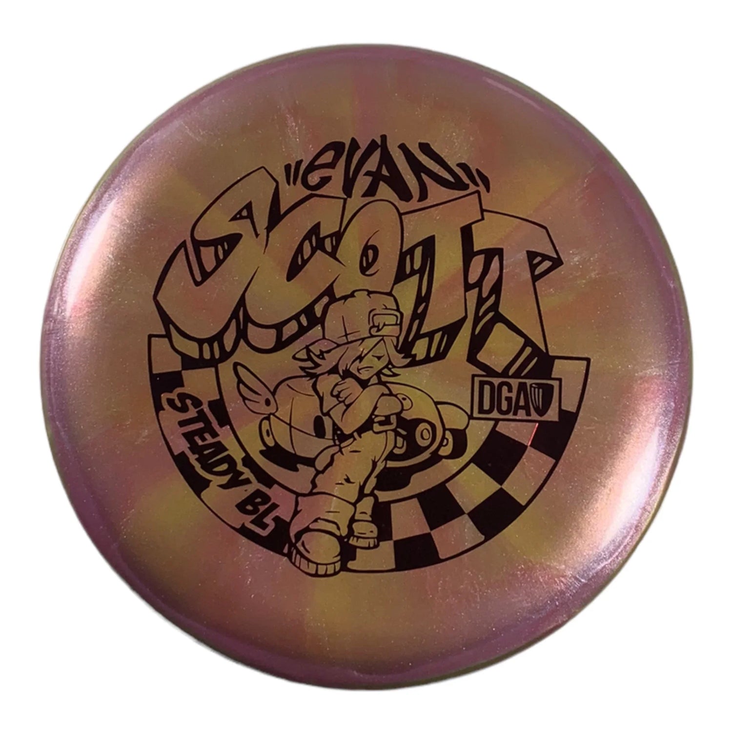 Disc Golf Association Steady BL | Swirl | Pink/Red 173g (Evan Scott) Disc Golf