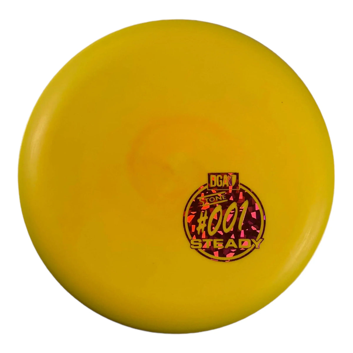 Disc Golf Association Steady | Stone | Yellow/Pink 166g Disc Golf