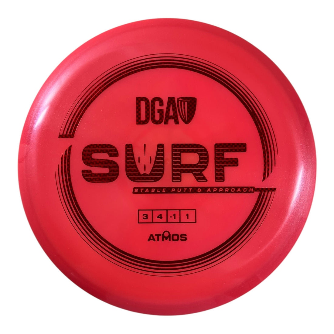 Disc Golf Association Surf | Atmos | Red/Red 169g Disc Golf