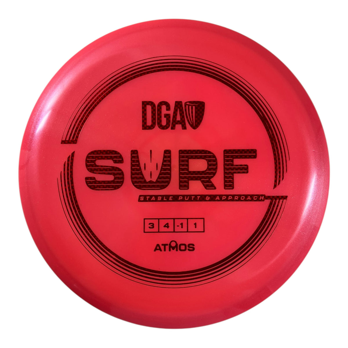 Disc Golf Association Surf | Atmos | Red/Red 169g Disc Golf