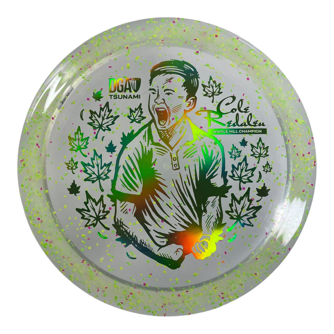 Disc Golf Association Tsunami | Confetti | Green/Green 173g (Cole Redalen) Disc Golf