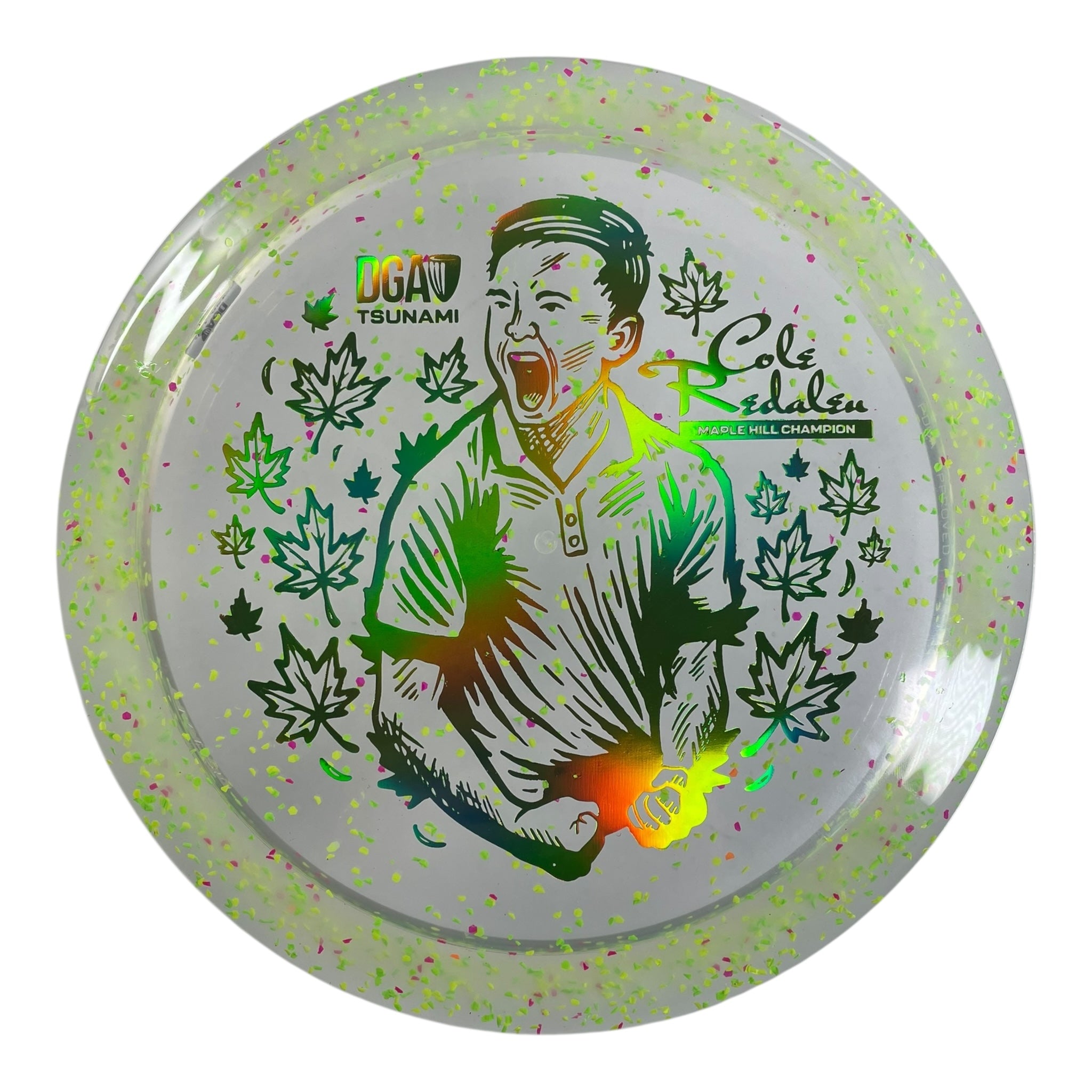 Disc Golf Association Tsunami | Confetti | Green/Green 173g (Cole Redalen) Disc Golf