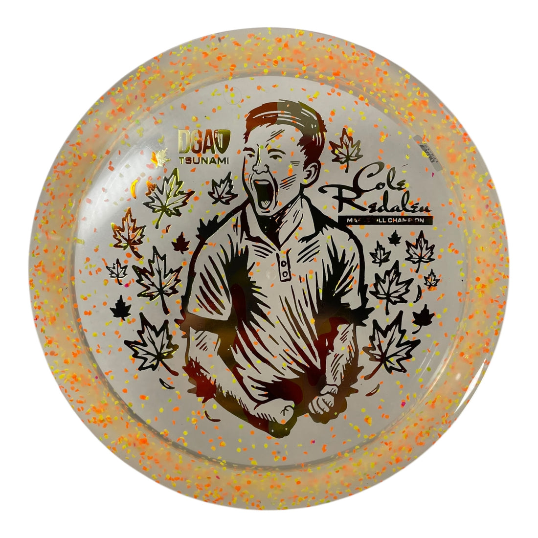 Disc Golf Association Tsunami | Confetti | Orange/Fall Camo 175g (Cole Redalen) Disc Golf