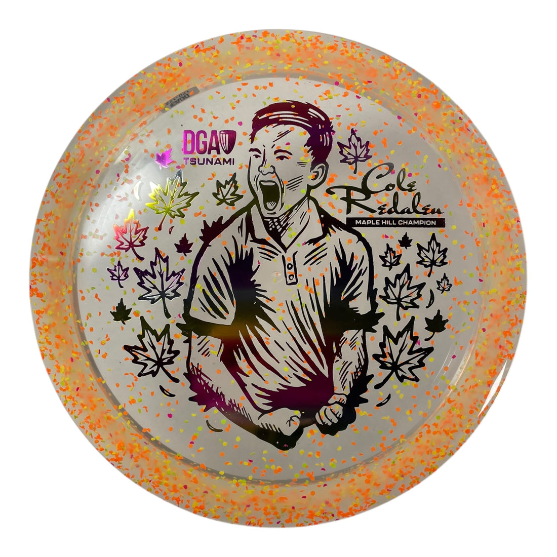 Disc Golf Association Tsunami | Confetti | Orange/Sunset 173g (Cole Redalen) Disc Golf