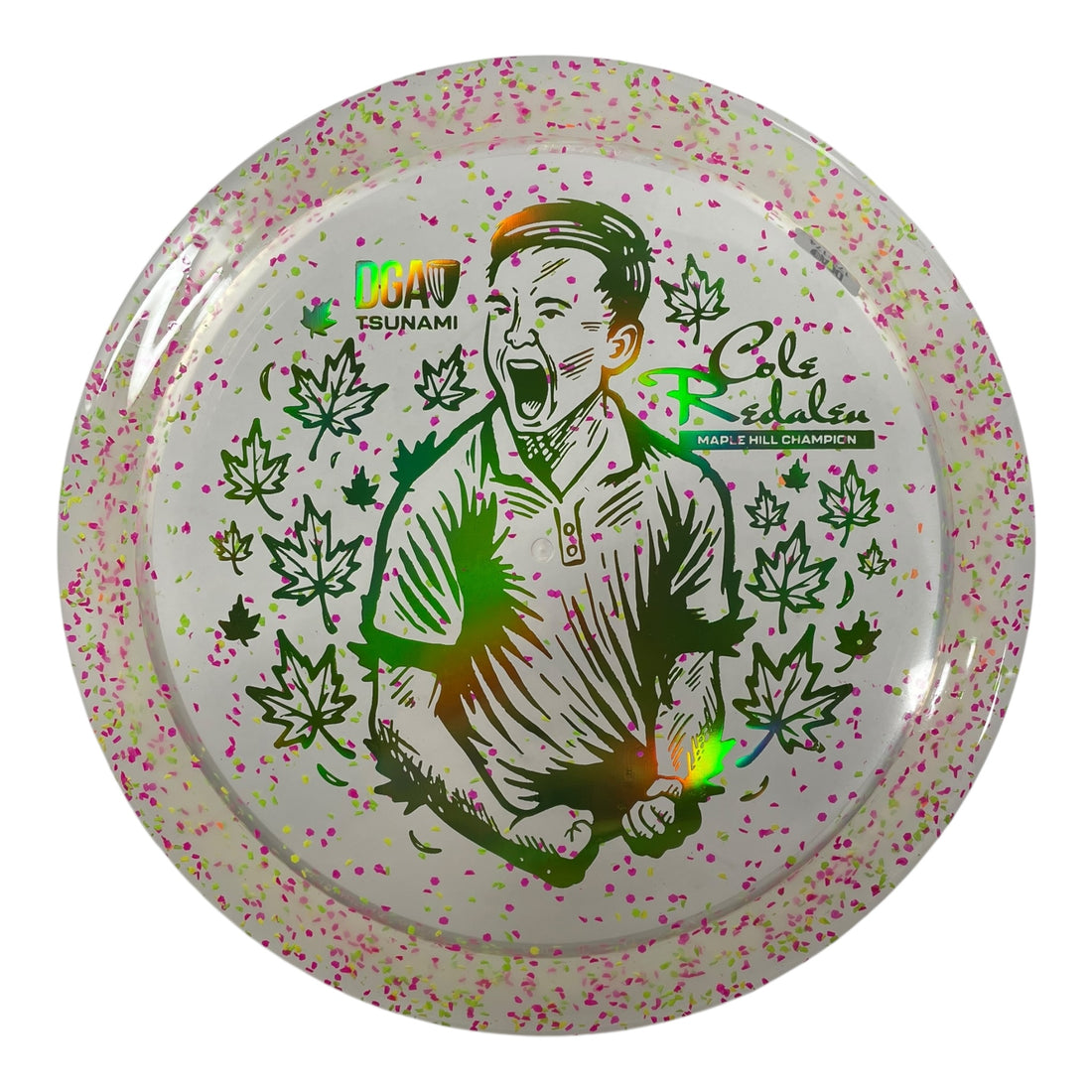 Disc Golf Association Tsunami | Confetti | Pink/Green 174g (Cole Redalen) Disc Golf