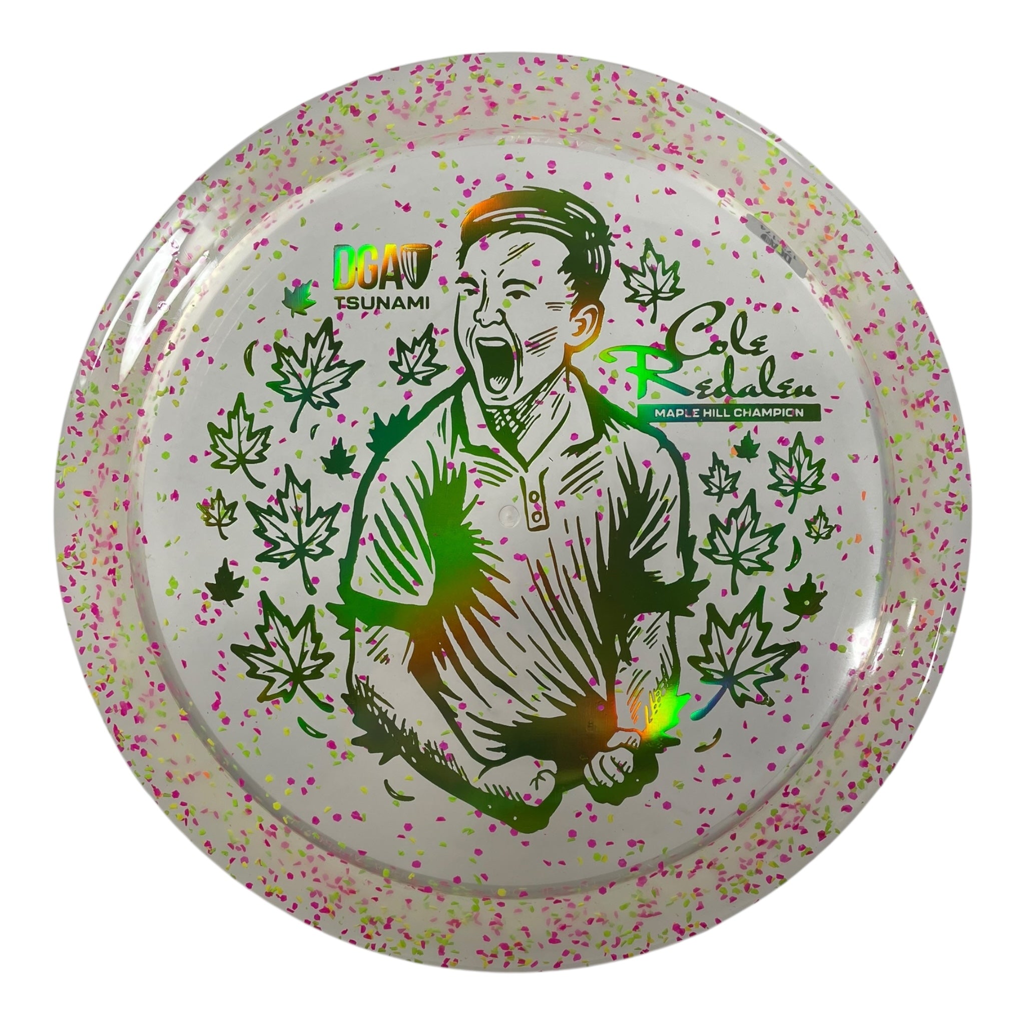Disc Golf Association Tsunami | Confetti | Pink/Green 174g (Cole Redalen) Disc Golf