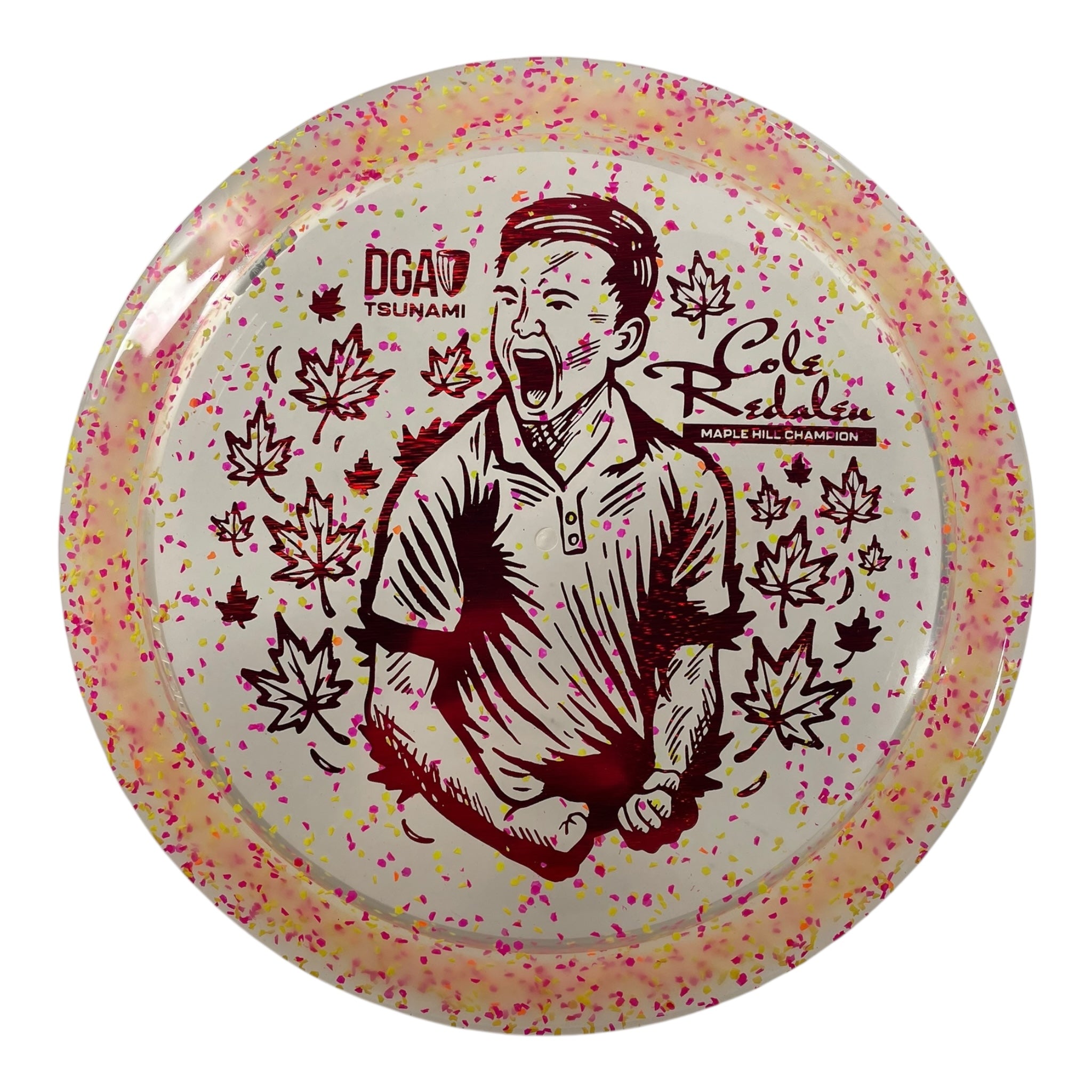 Disc Golf Association Tsunami | Confetti | Pink/Red 174g (Cole Redalen) Disc Golf