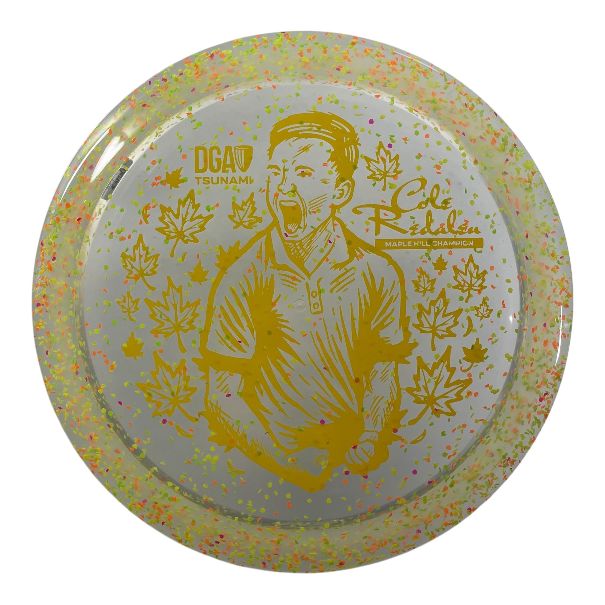 Disc Golf Association Tsunami | Confetti | Yellow/Yellow 175g (Cole Redalen) Disc Golf