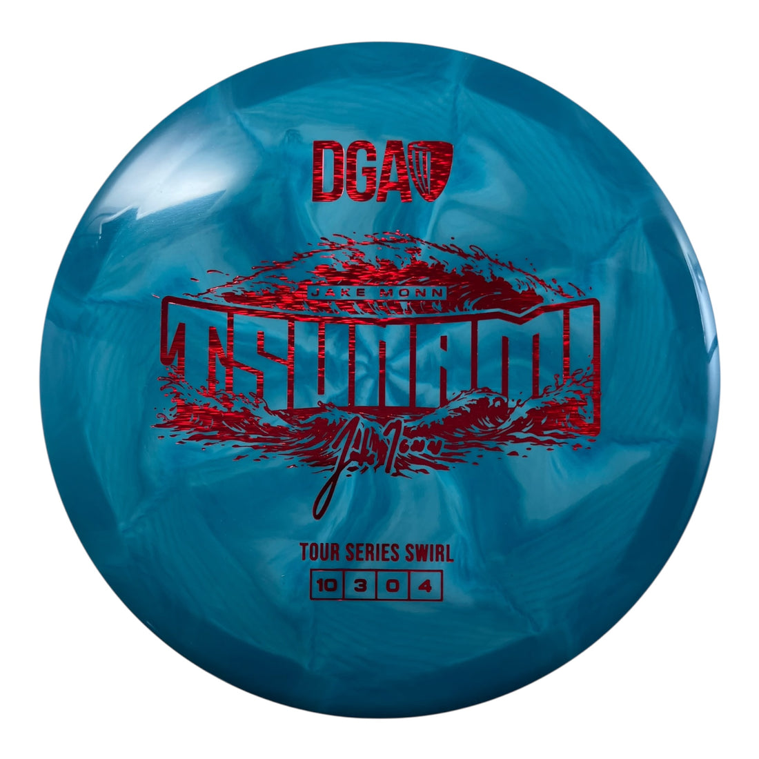 Disc Golf Association Tsunami | Tour Series Swirl | Blue/Red 170g (Jake Monn) Disc Golf