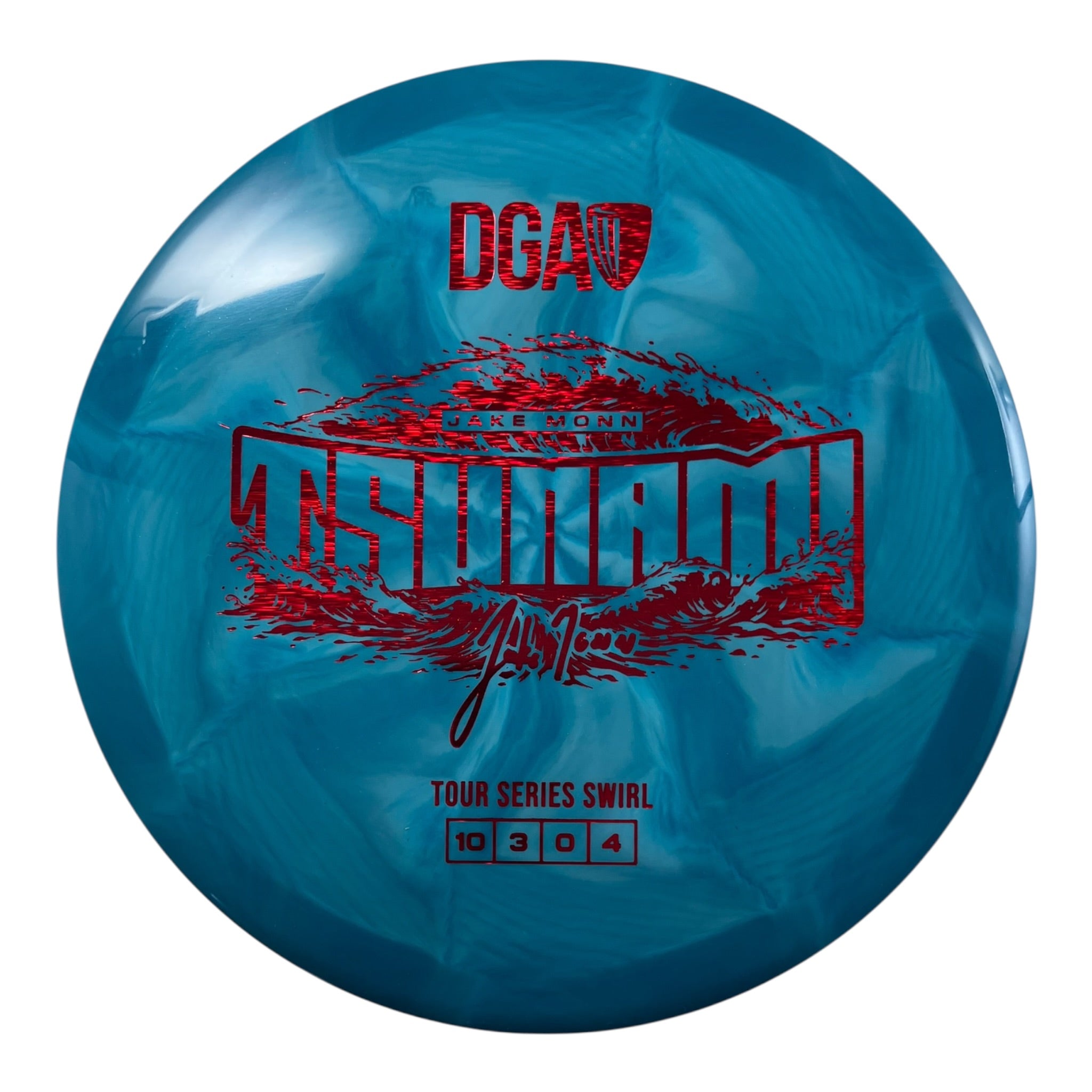 Disc Golf Association Tsunami | Tour Series Swirl | Blue/Red 170g (Jake Monn) Disc Golf