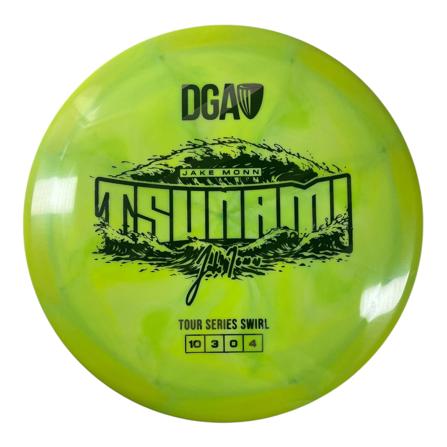 Disc Golf Association Tsunami | Tour Series Swirl | Green/Multi 174g (Jake Monn) Disc Golf