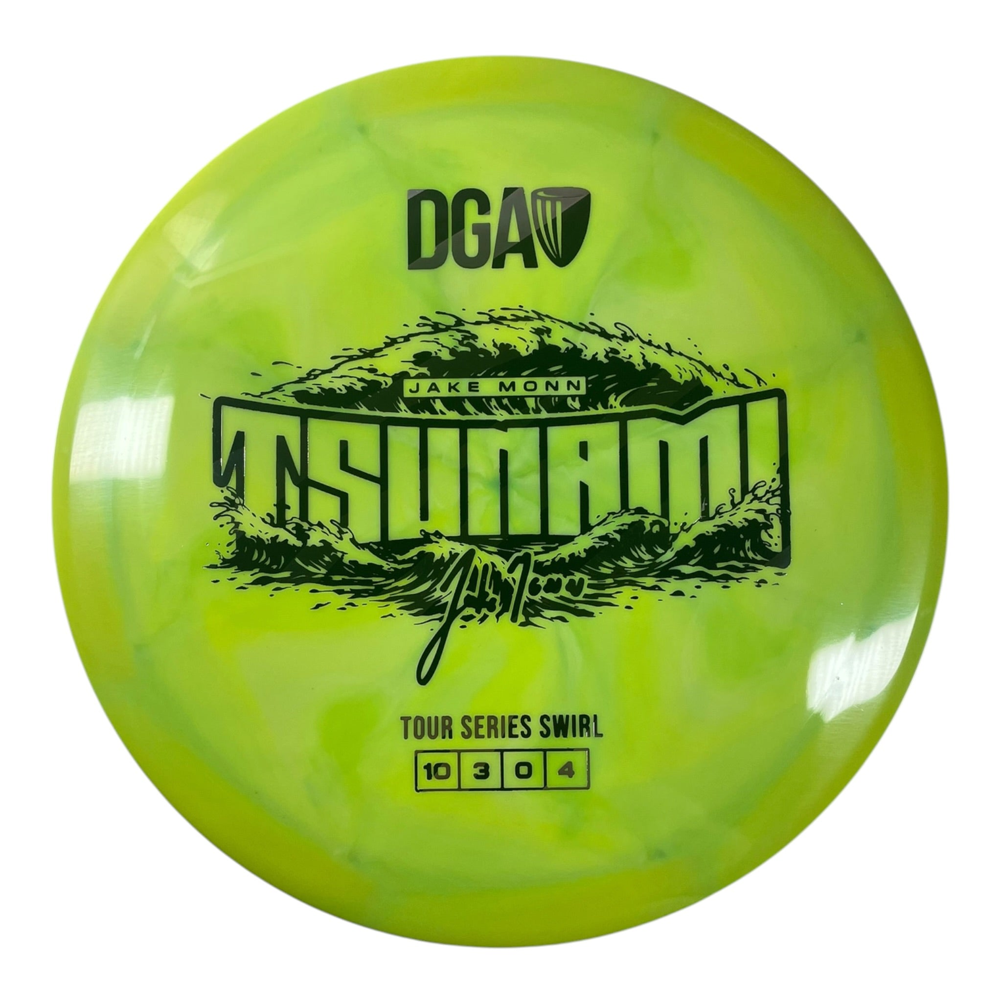 Disc Golf Association Tsunami | Tour Series Swirl | Green/Multi 174g (Jake Monn) Disc Golf