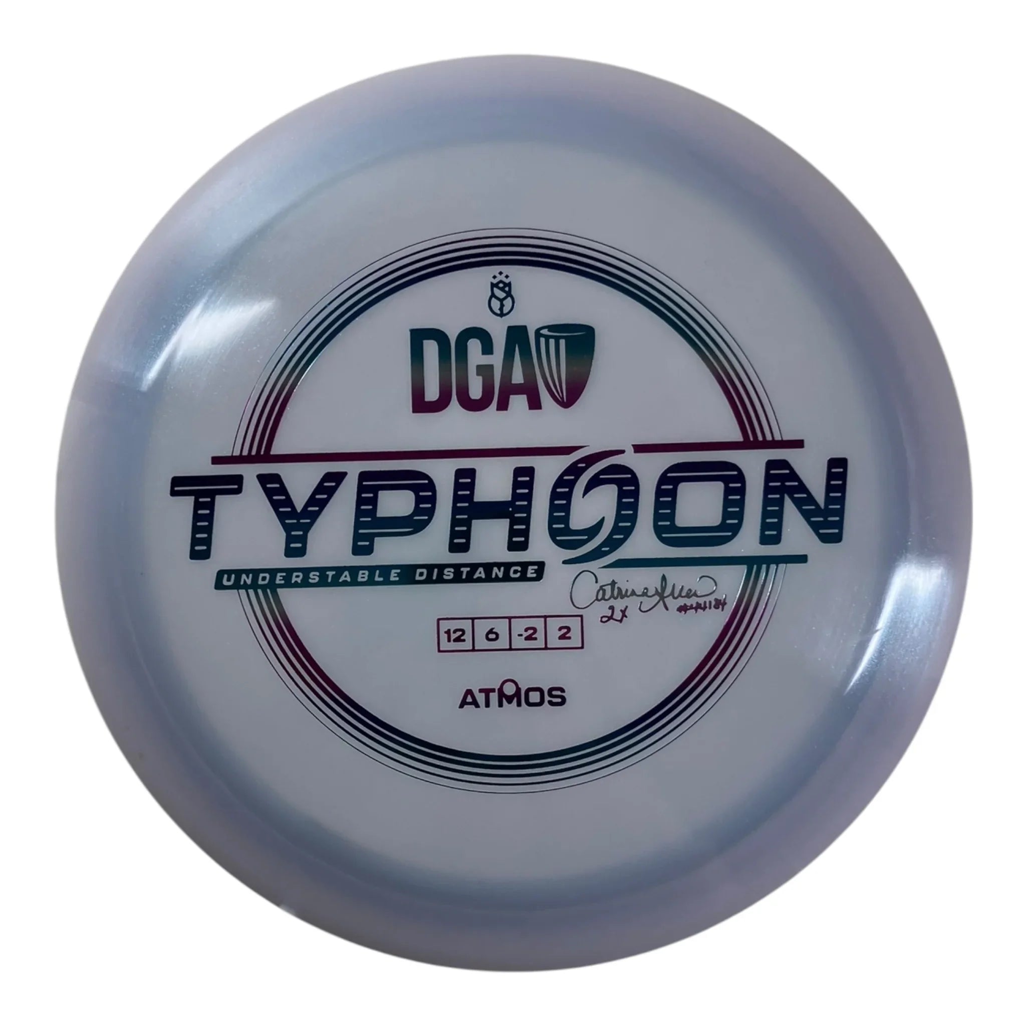 Disc Golf Association Typhoon | Atmos | Blue/Multi 168g (Catrina Allen) Disc Golf