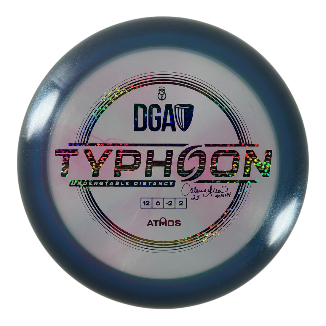 Disc Golf Association Typhoon | Atmos | Blue/Rainbow 171g Disc Golf