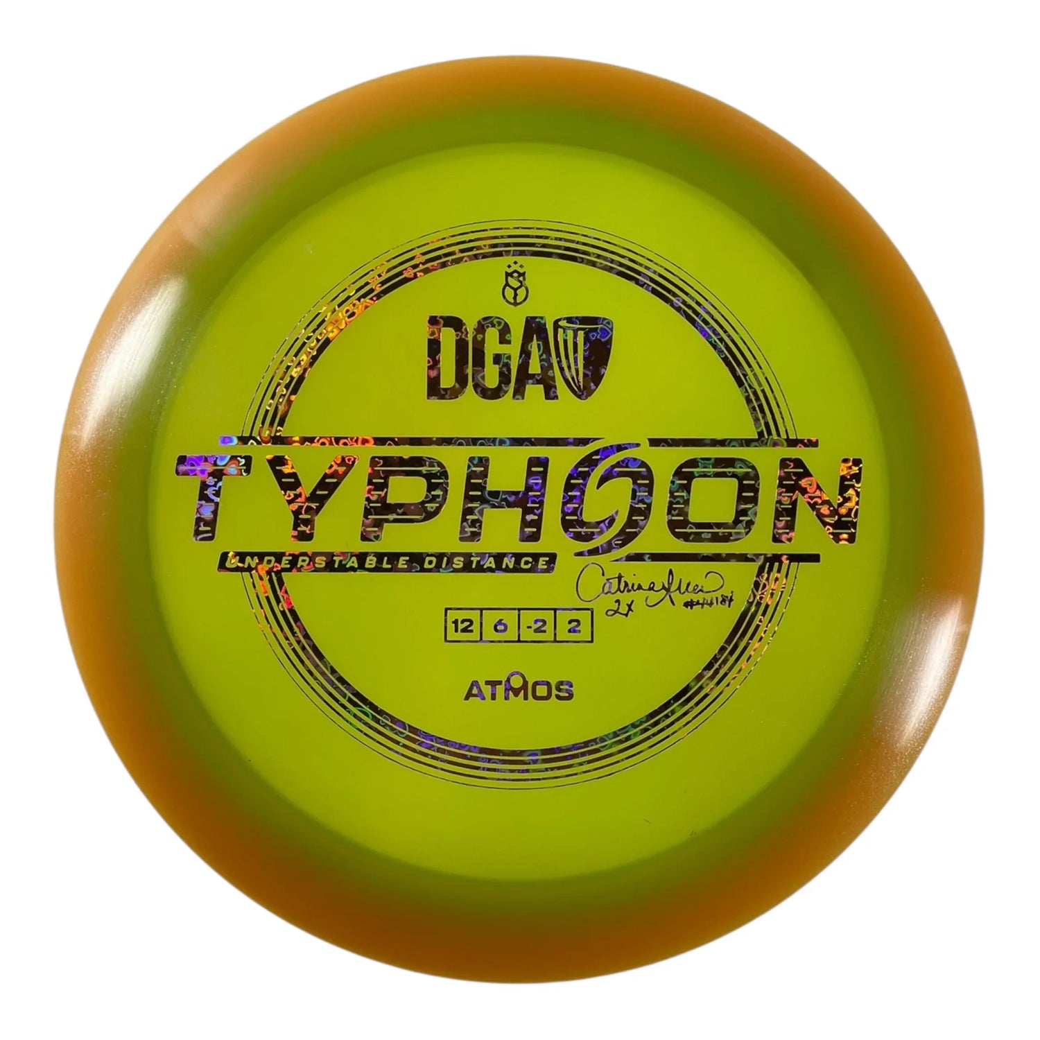 Disc Golf Association Typhoon | Atmos | Green/Hearts 172g (Catrina Allen) Disc Golf